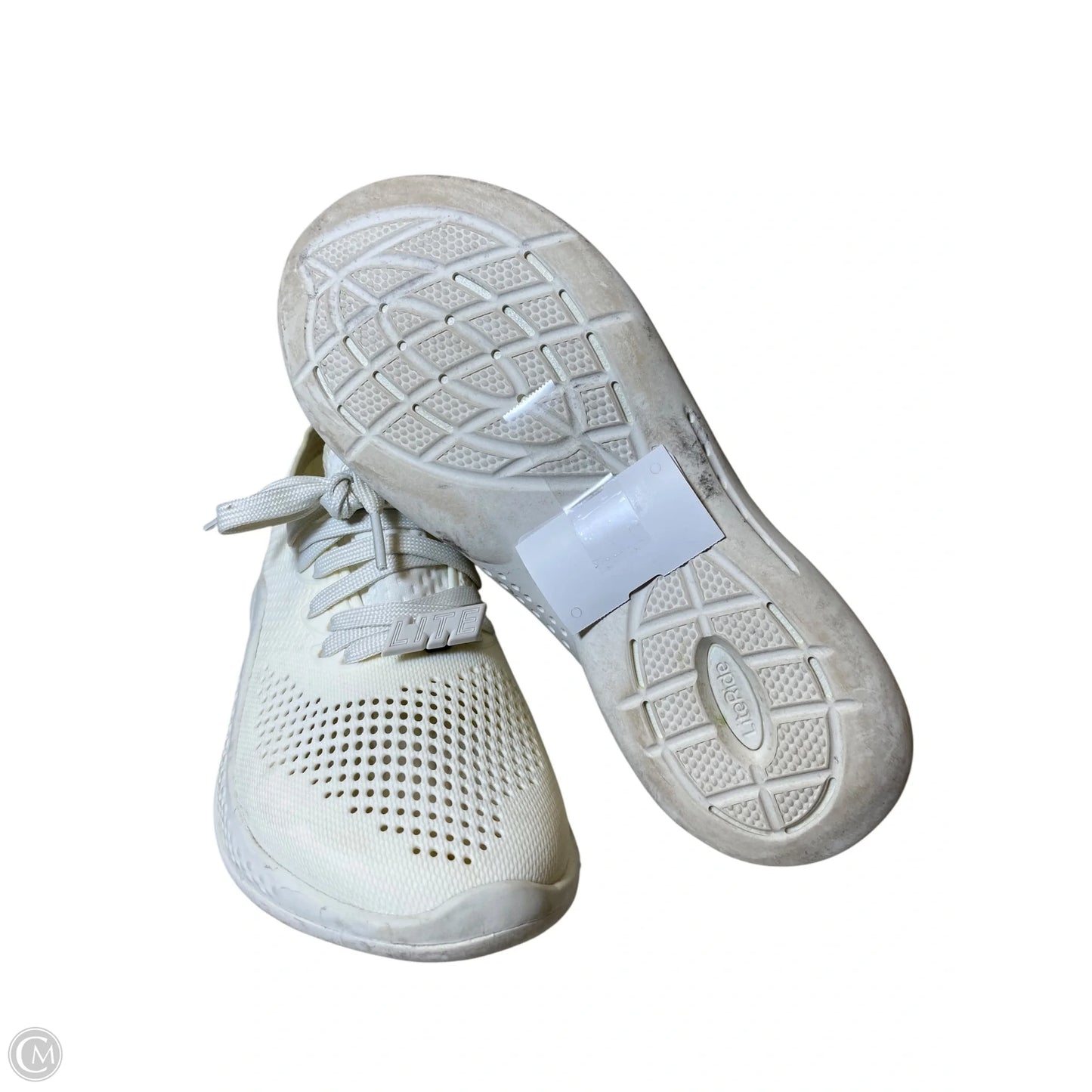 Shoes Athletic By Crocs In Cream, Size: 9