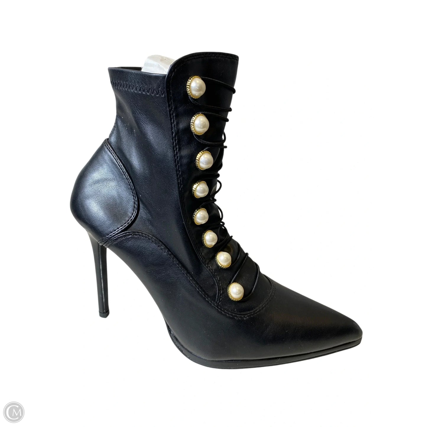 Boots Ankle Heels By Clothes Mentor In Black, Size: 11