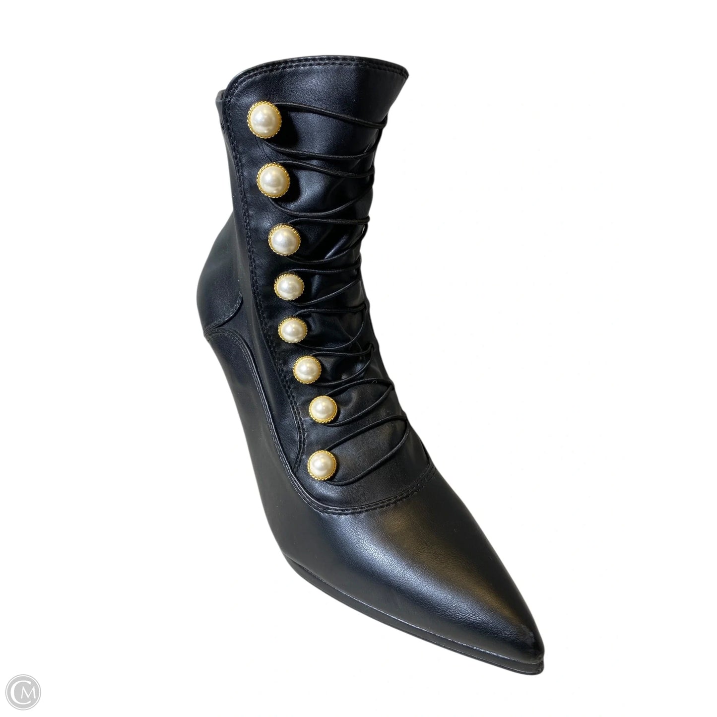 Boots Ankle Heels By Clothes Mentor In Black, Size: 11