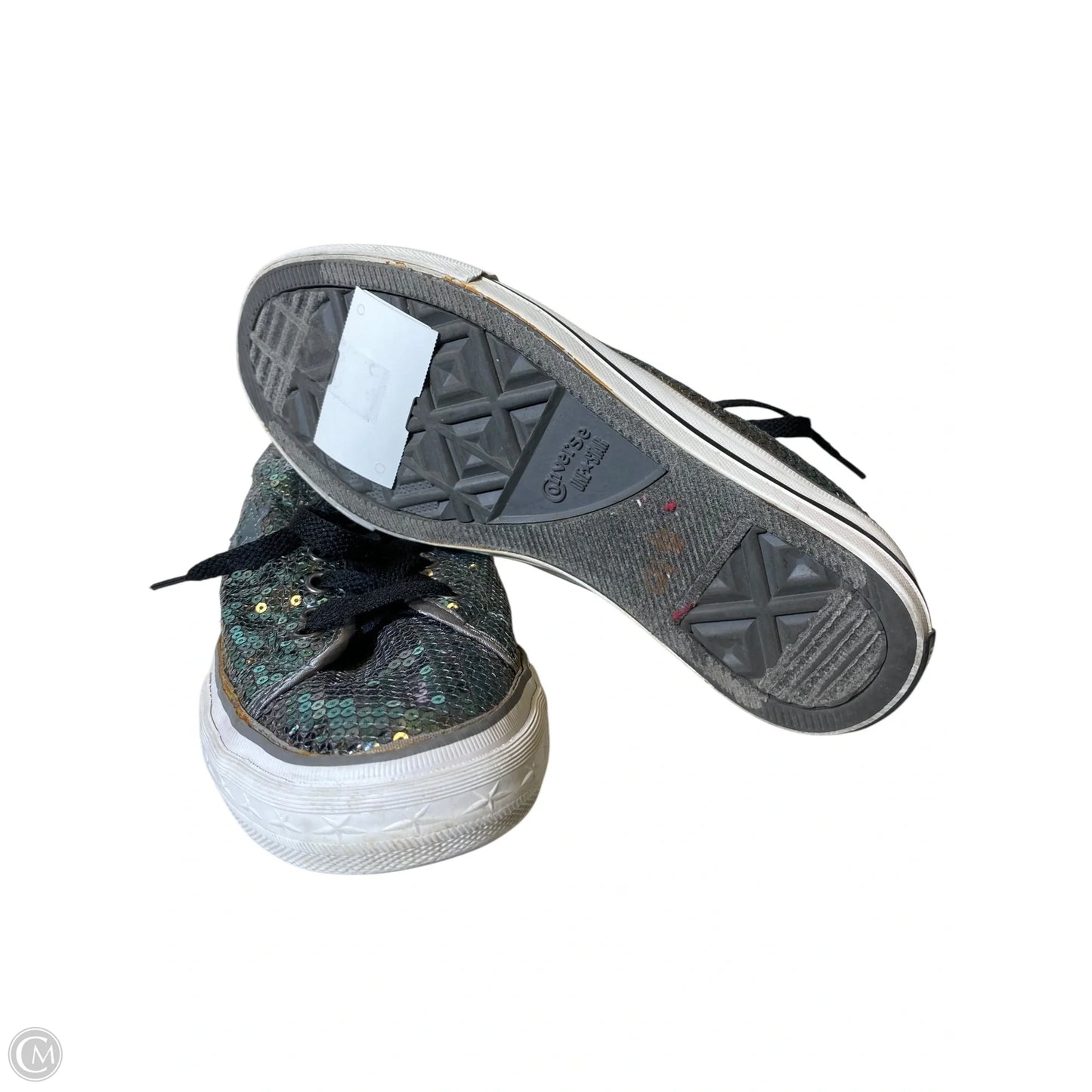 Shoes Flats By Converse In Silver, Size: 7.5