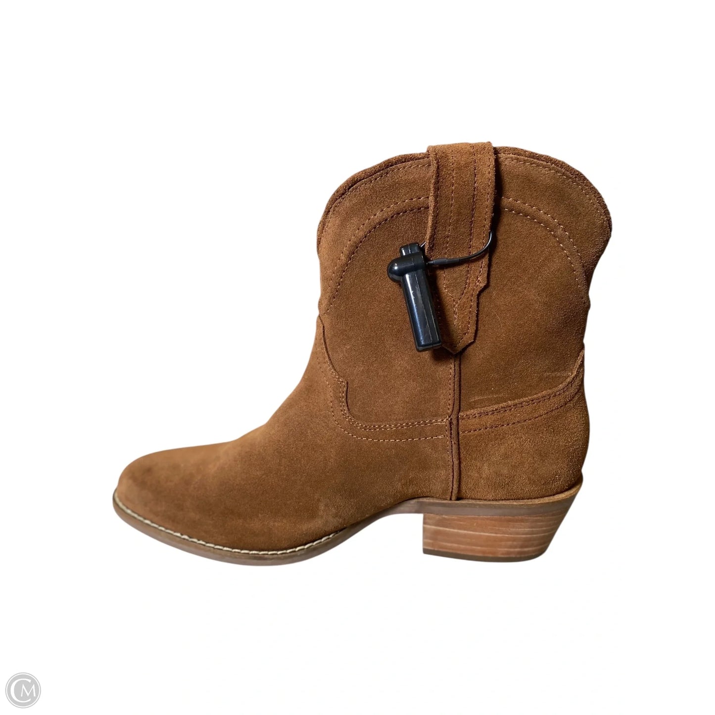 Boots Ankle Heels By Dingo In Brown, Size: 9