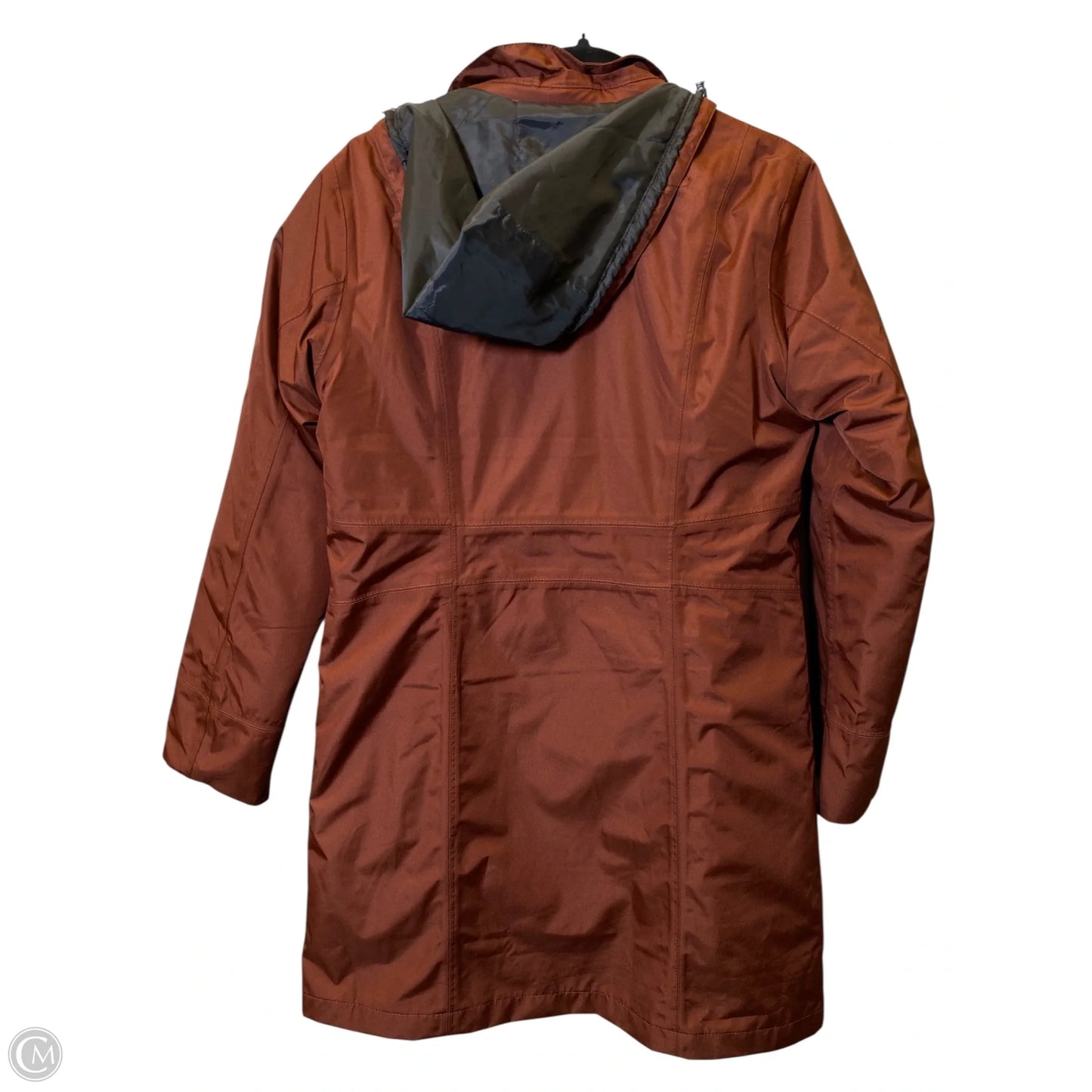Coat Raincoat By Eddie Bauer In Brown, Size: S
