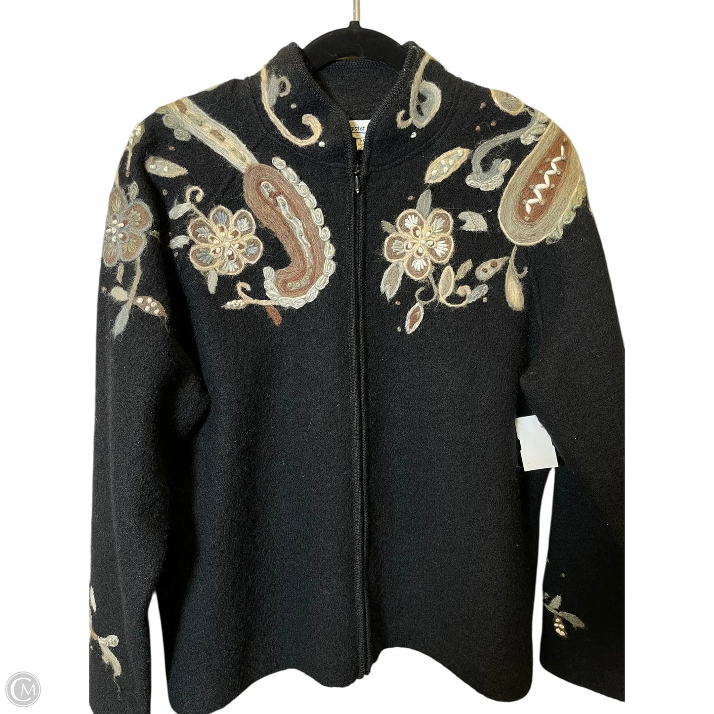 Jacket Moto By Coldwater Creek In Multi-colored, Size: Xl