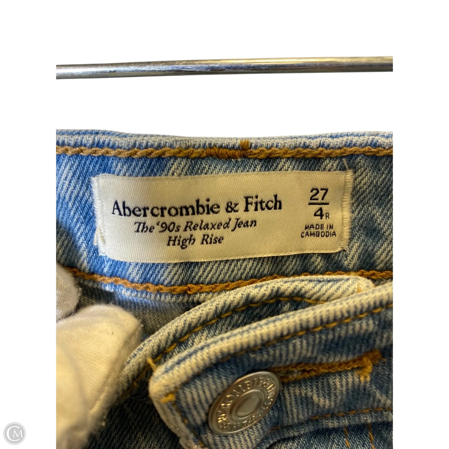 Jeans Wide Leg By Abercrombie And Fitch In Blue, Size: 4