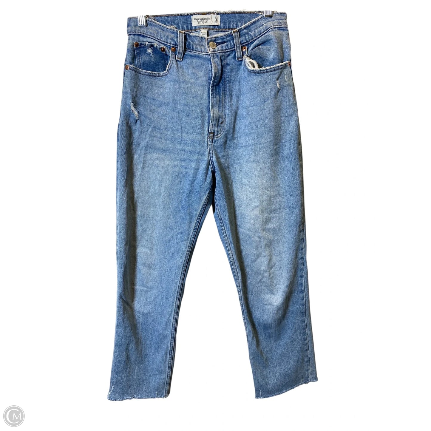 Jeans Straight By Abercrombie And Fitch In Blue, Size: 4