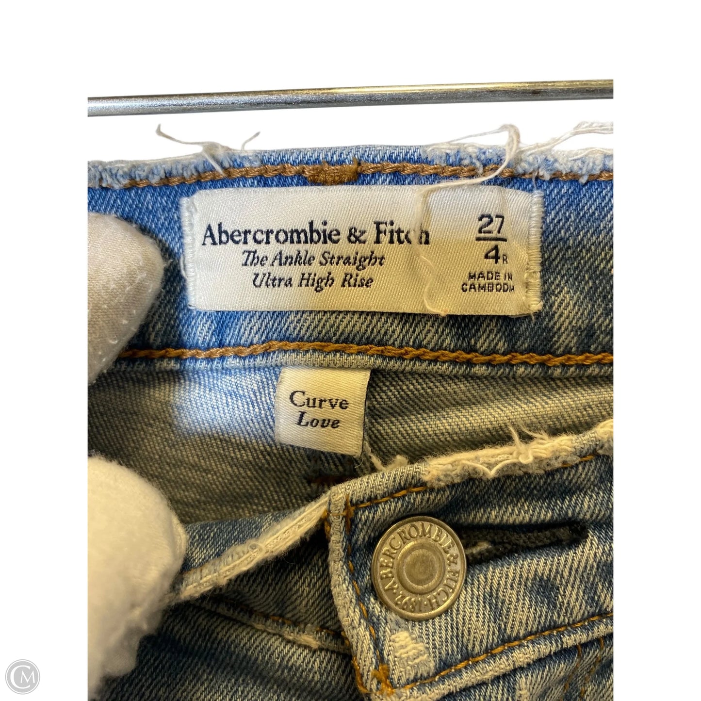 Jeans Straight By Abercrombie And Fitch In Blue, Size: 4