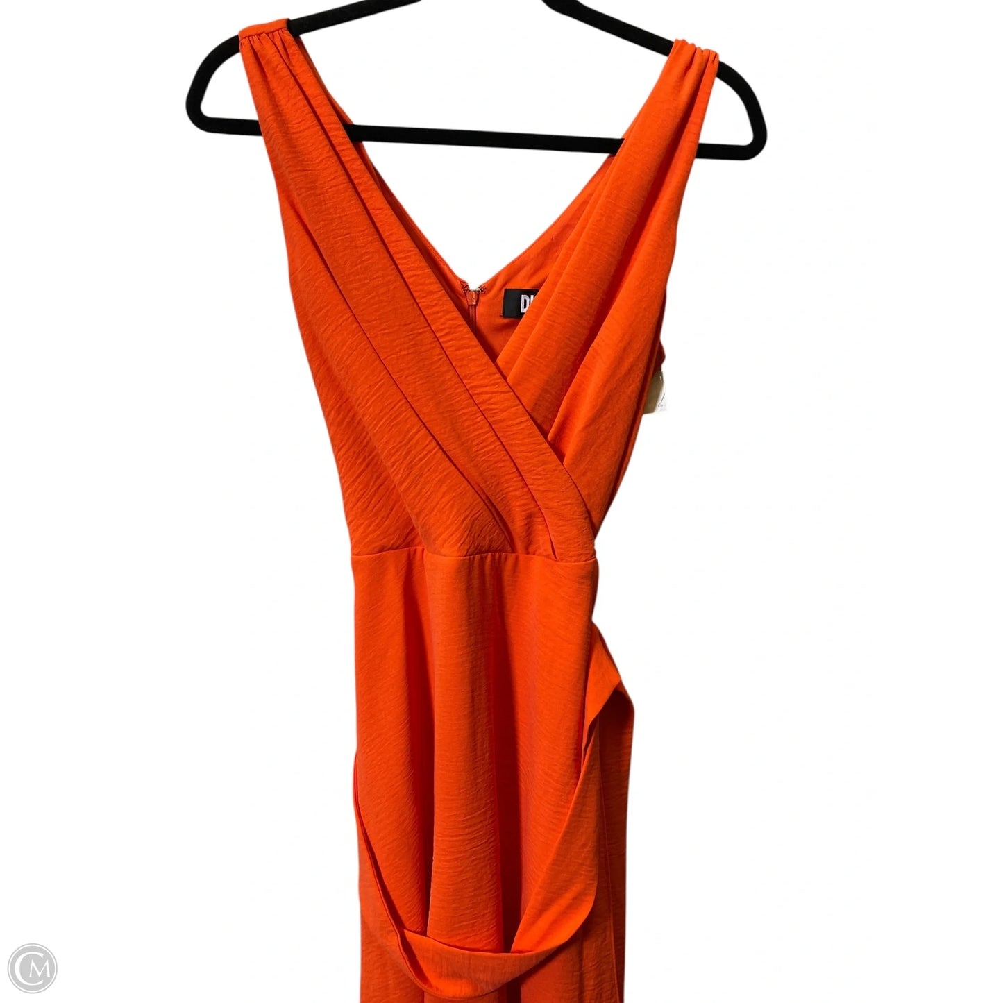 Dress Casual Midi By Dkny In Orange, Size: 8