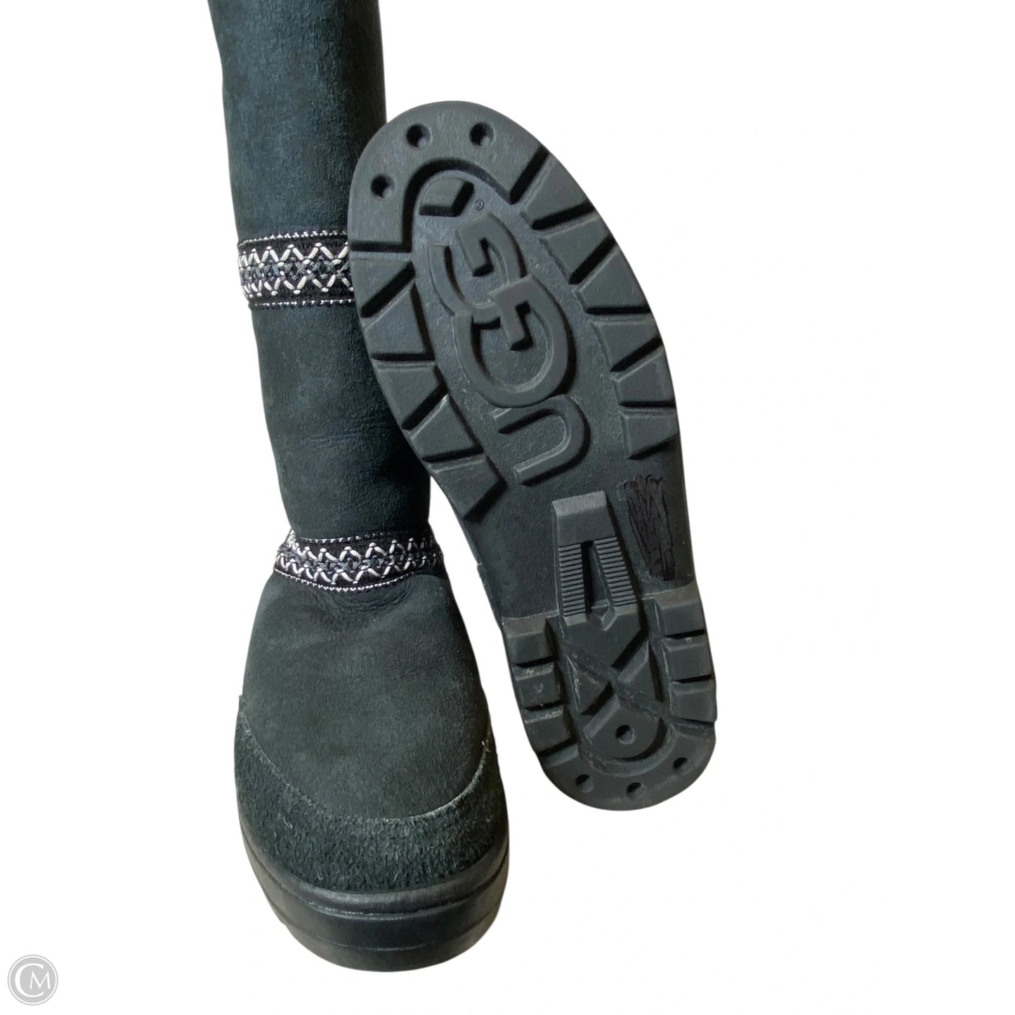 Boots Designer By Ugg In Black, Size: 8