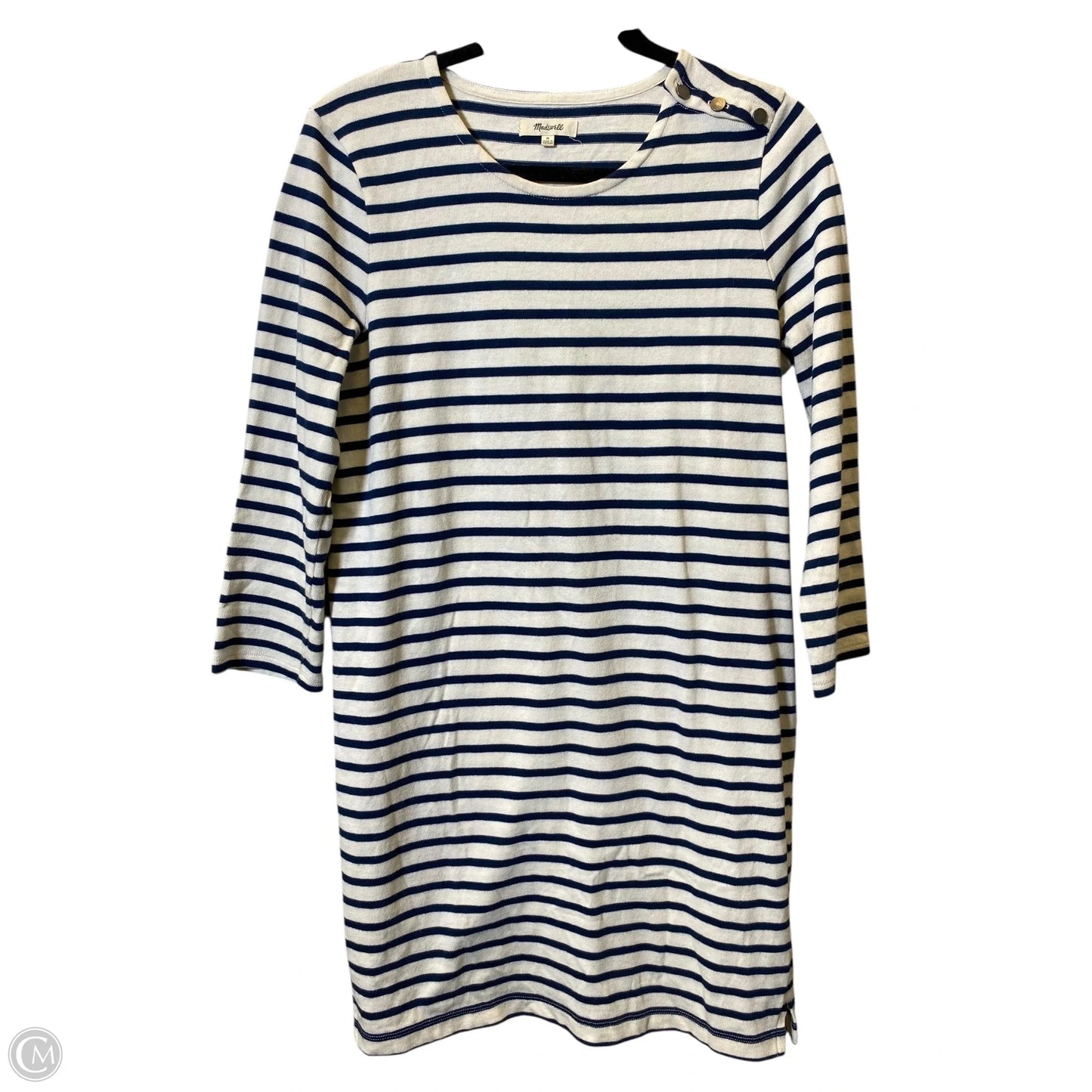 Dress Sweater By Madewell In Striped Pattern, Size: M