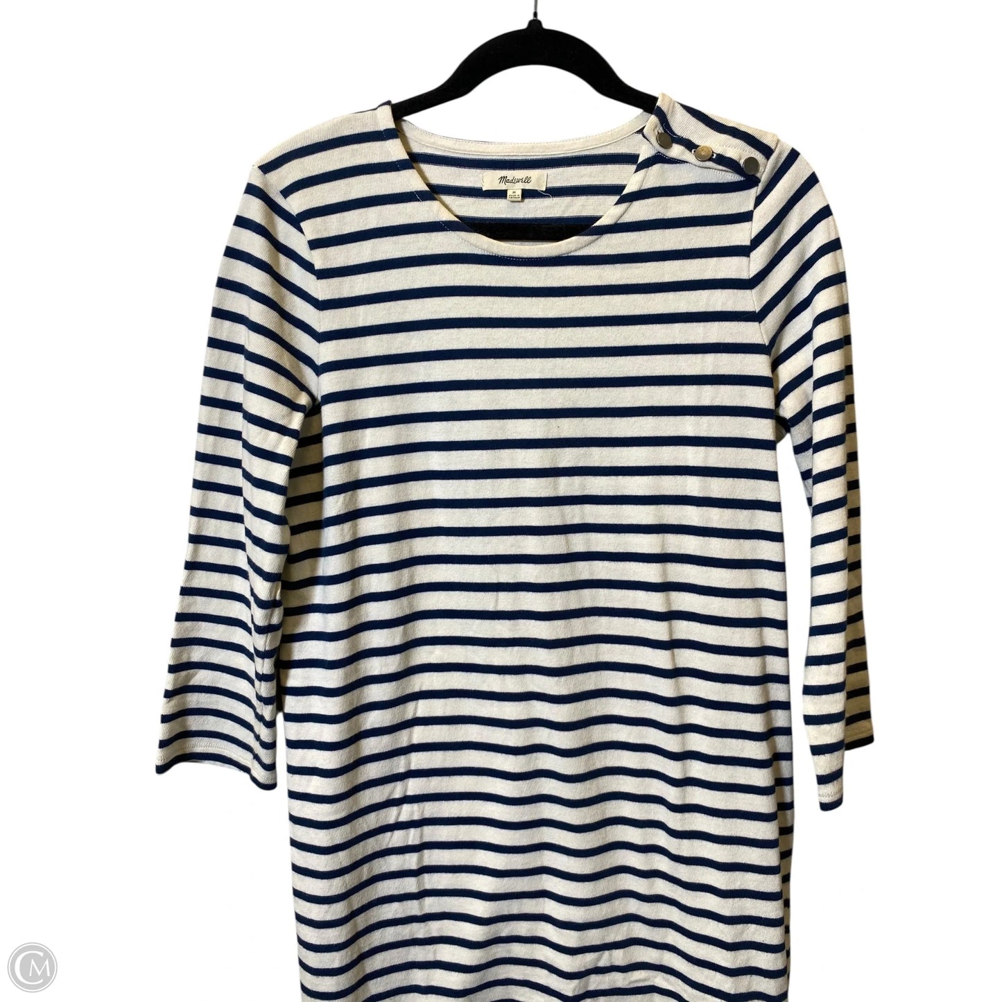 Dress Sweater By Madewell In Striped Pattern, Size: M