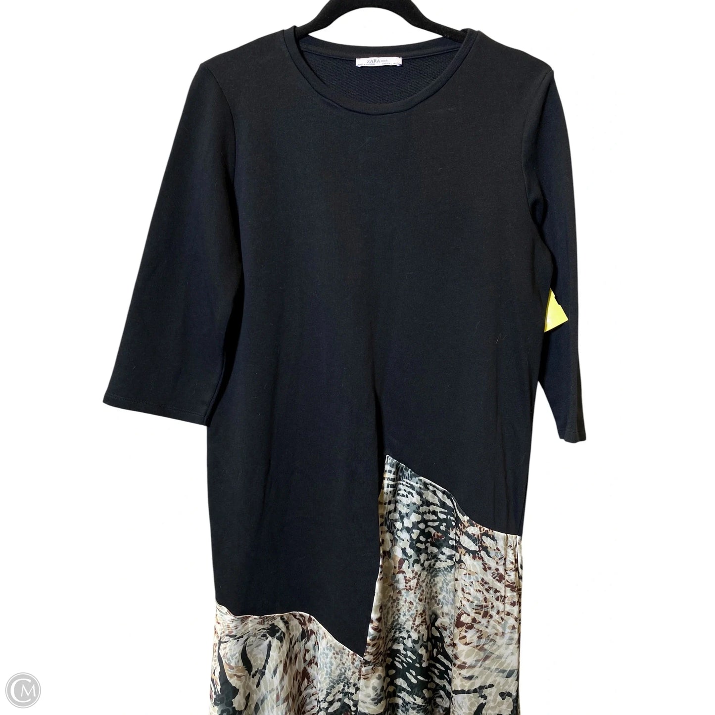 Dress Casual Midi By Zara In Multi-colored, Size: L