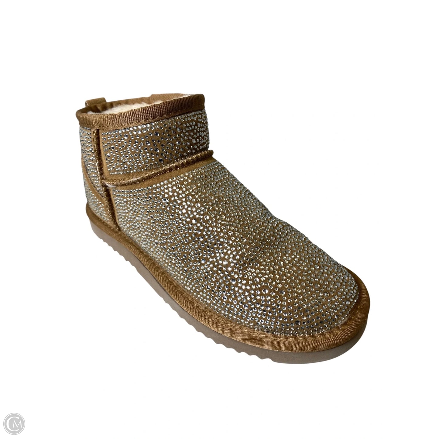 Boots Ankle Flats By Inc In Brown & Silver, Size: 9