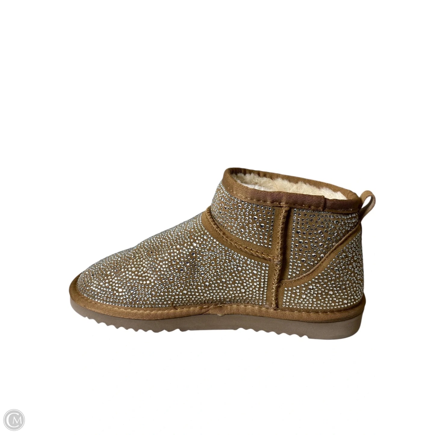 Boots Ankle Flats By Inc In Brown & Silver, Size: 9