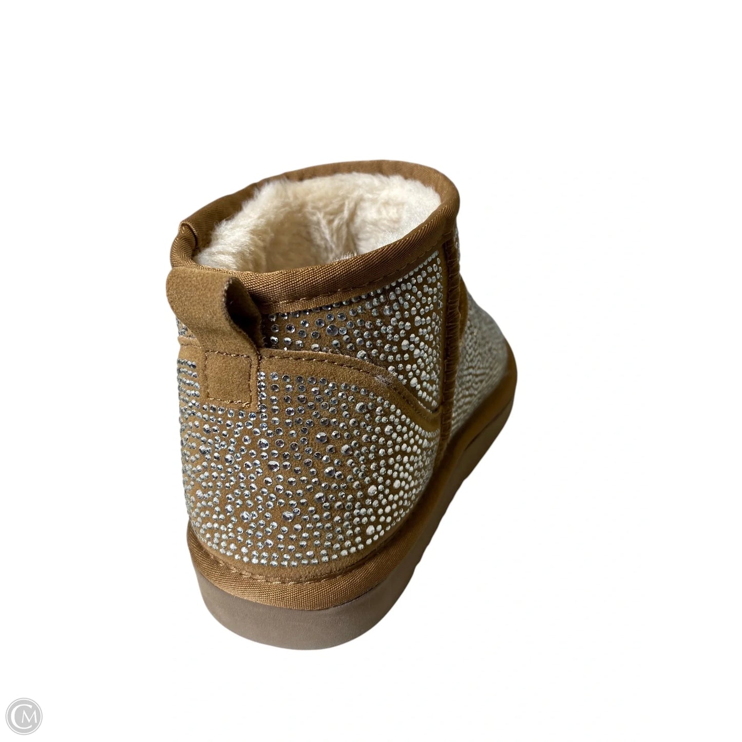 Boots Ankle Flats By Inc In Brown & Silver, Size: 9