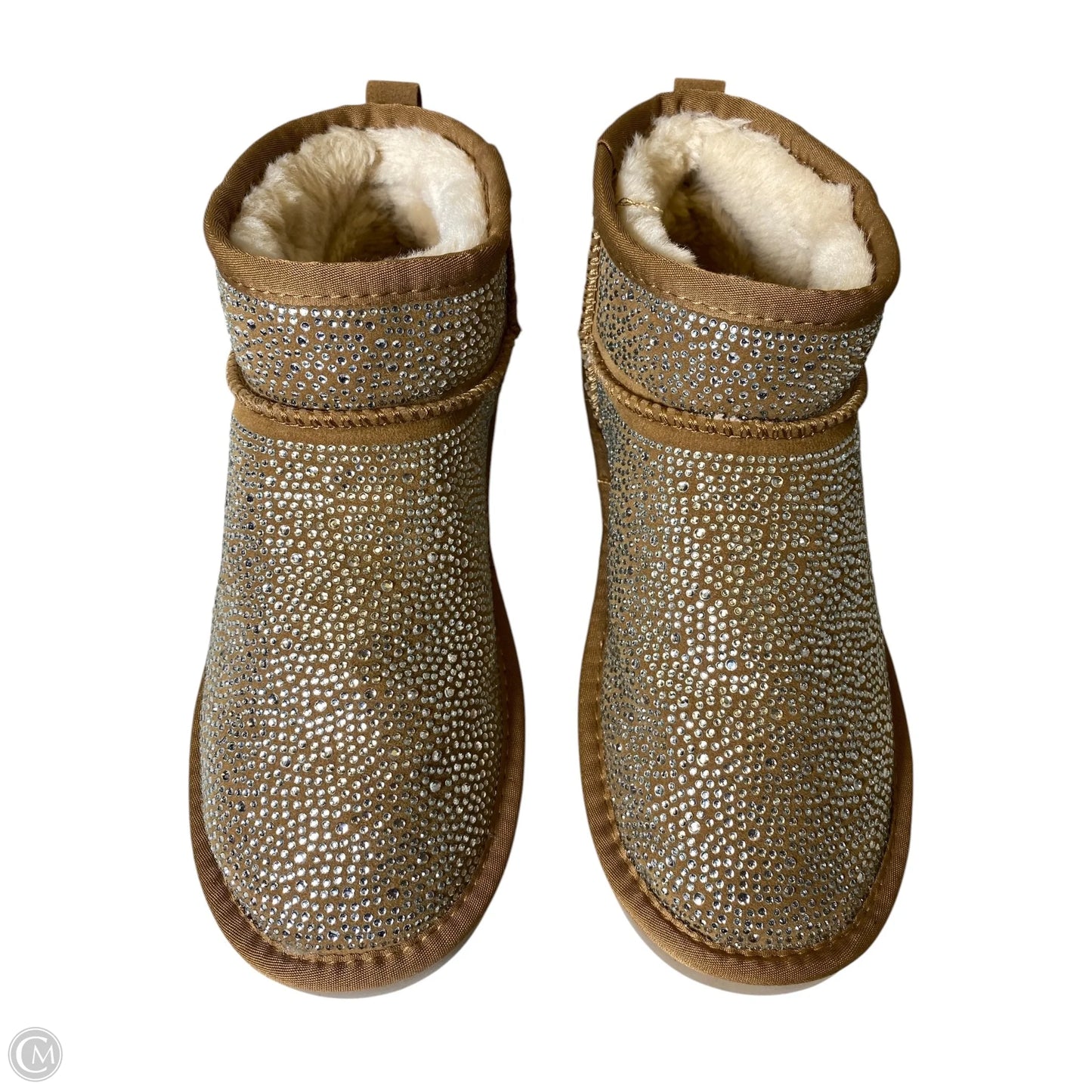 Boots Ankle Flats By Inc In Brown & Silver, Size: 9