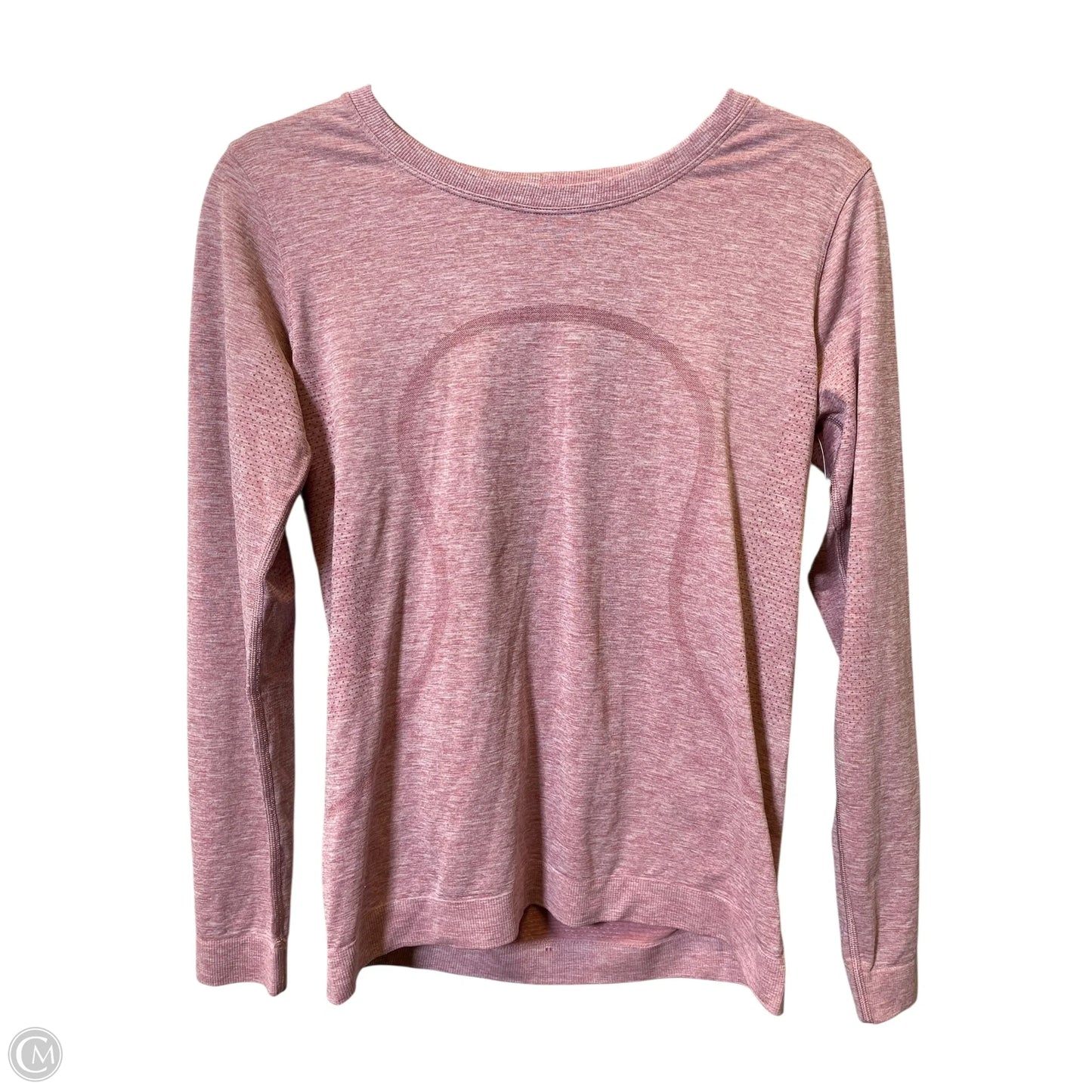 Athletic Top Long Sleeve Crewneck By Lululemon In Pink, Size: M