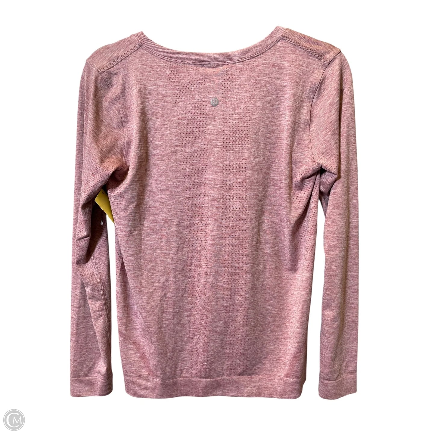 Athletic Top Long Sleeve Crewneck By Lululemon In Pink, Size: M