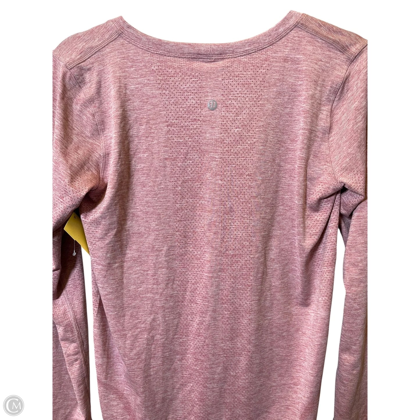 Athletic Top Long Sleeve Crewneck By Lululemon In Pink, Size: M