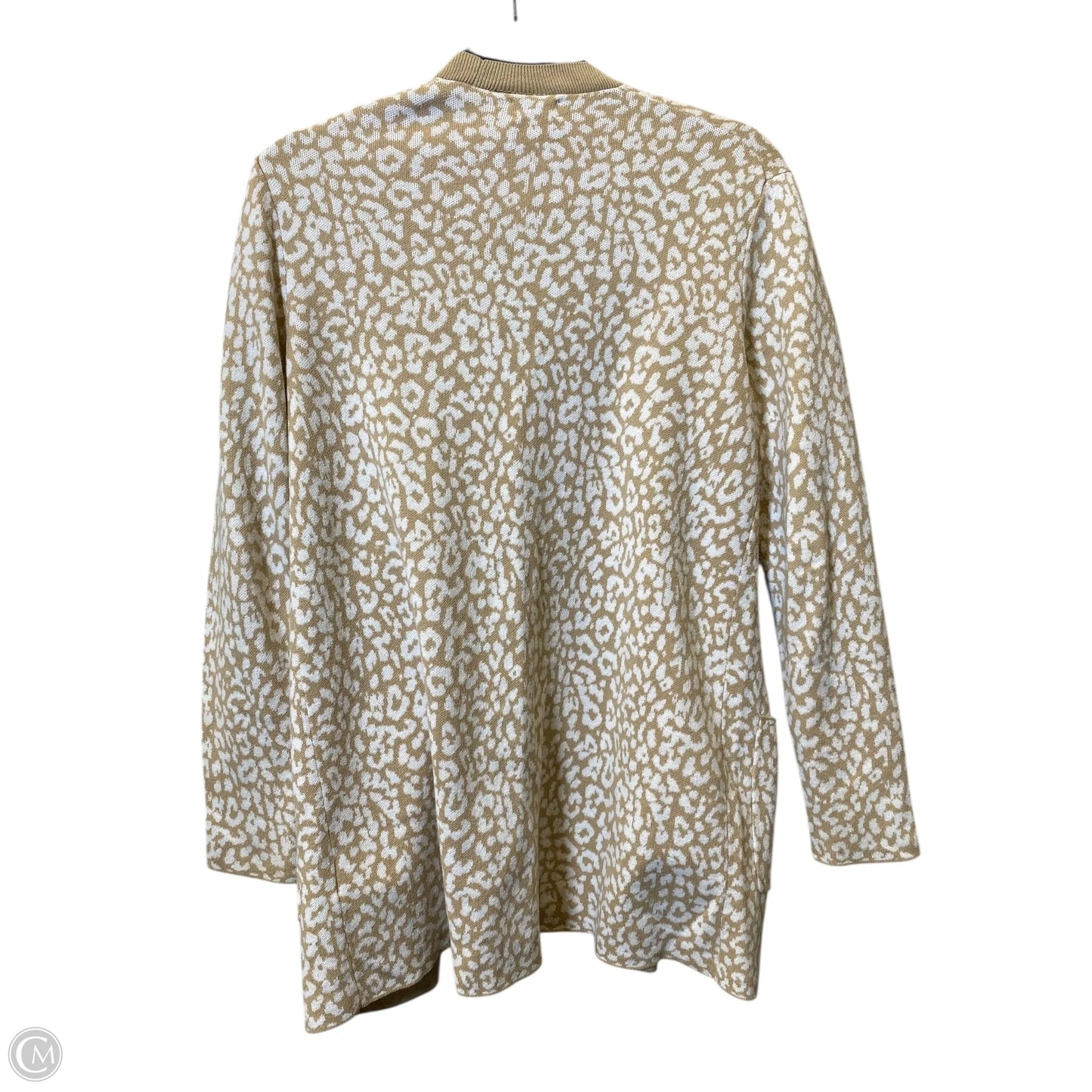 Cardigan By J. Crew In Tan & White, Size: S