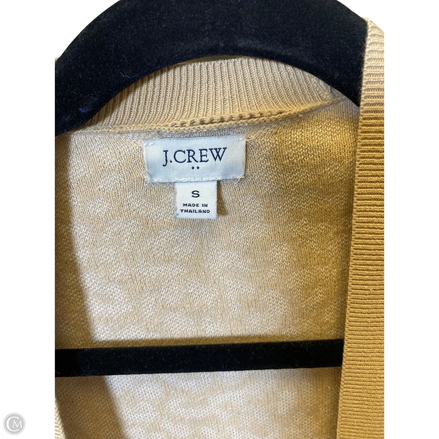 Cardigan By J. Crew In Tan & White, Size: S
