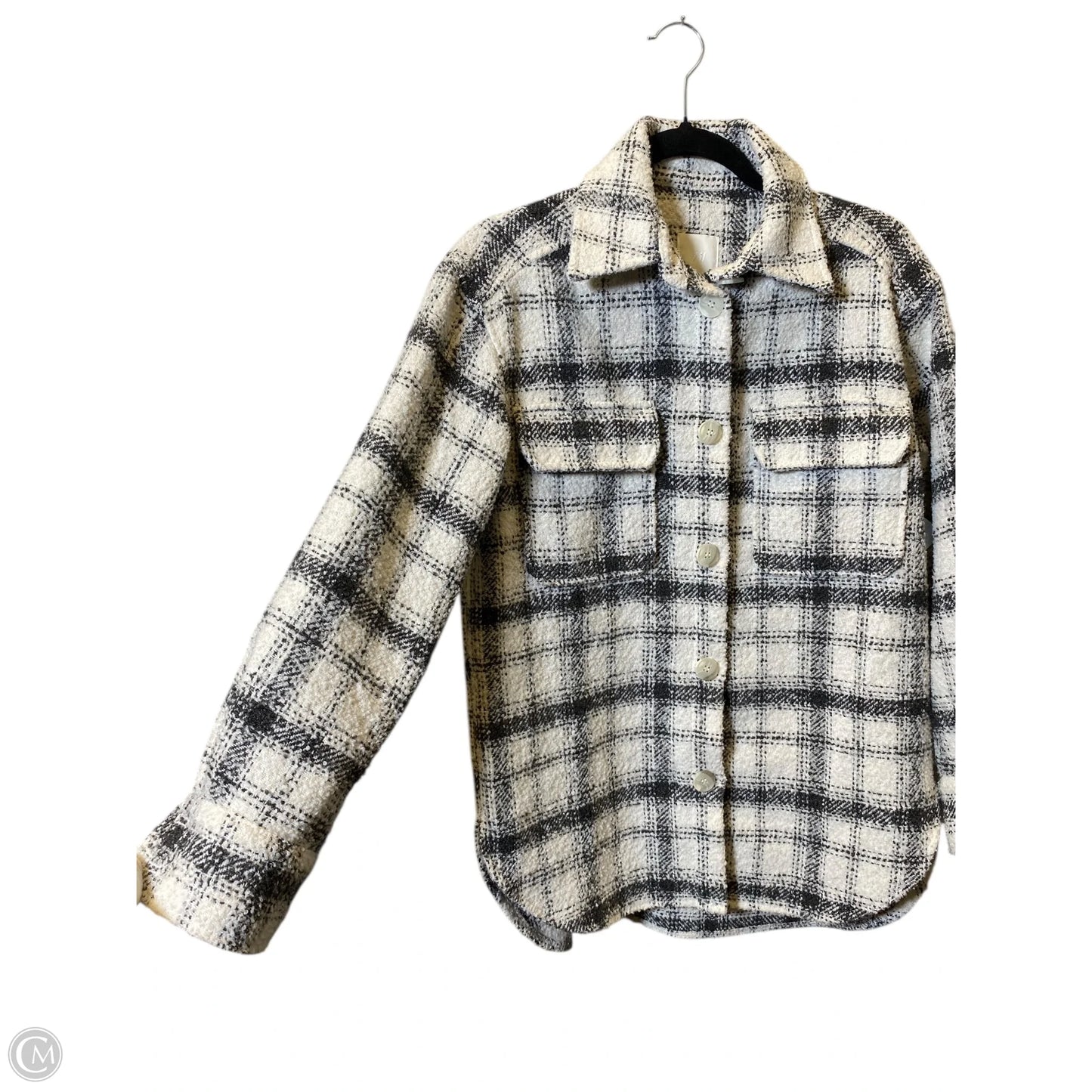 Jacket Other By H&m In Black & Cream, Size: Xs