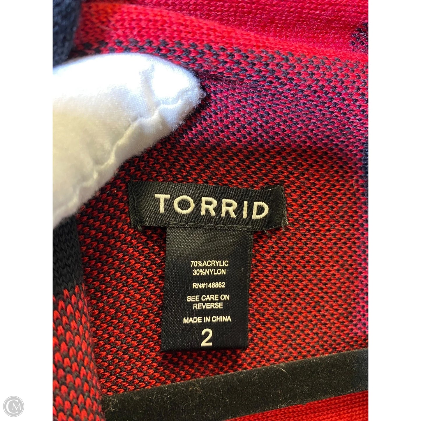 Cardigan By Torrid In Plaid Pattern, Size: 2x