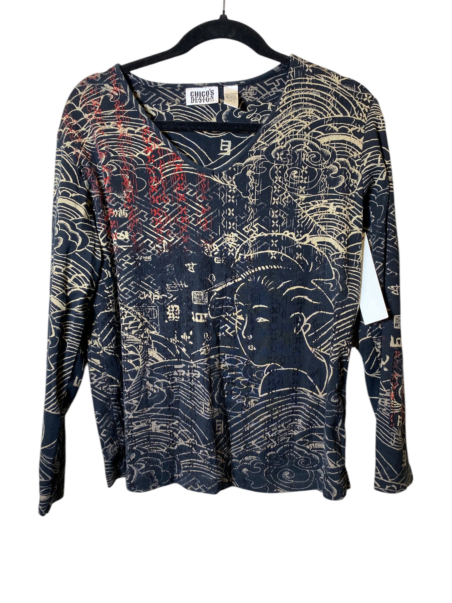 Top Long Sleeve By Chicos Size: S