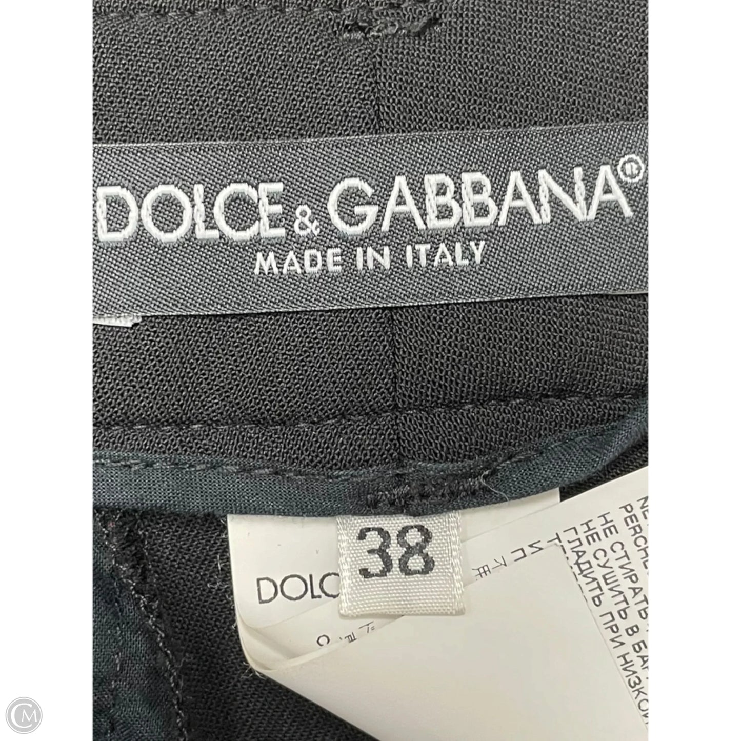 Pants Luxury Designer By Dolce And Gabbana In Black, Size: 6