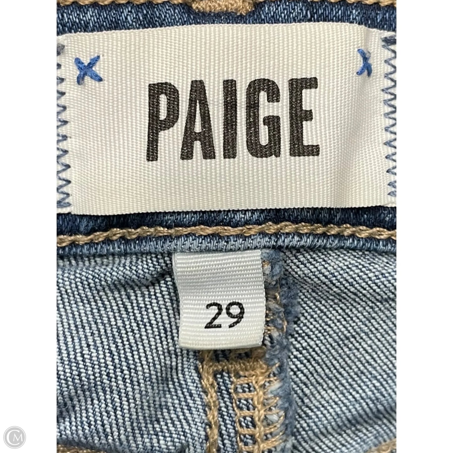 Jeans Boot Cut By Paige In Blue, Size: 8
