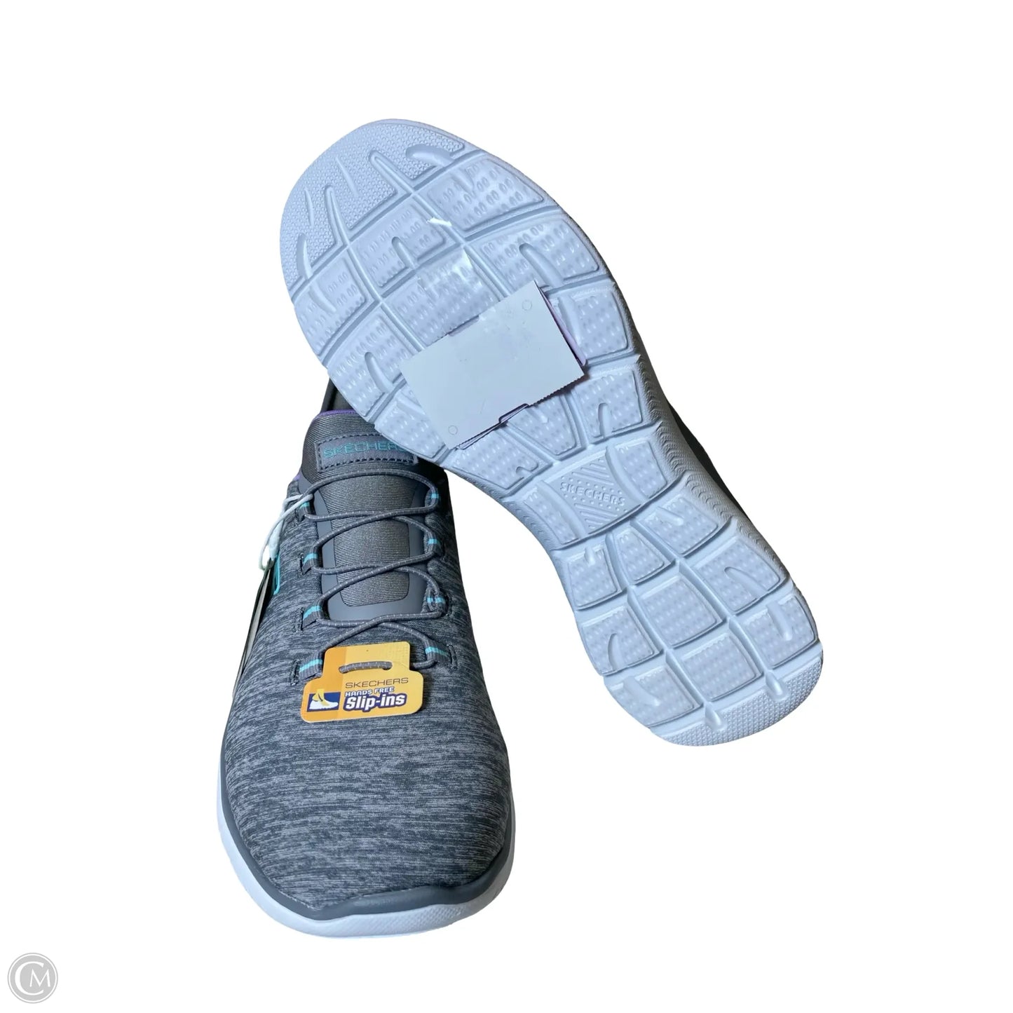 Shoes Athletic By Skechers In Grey, Size: 8.5