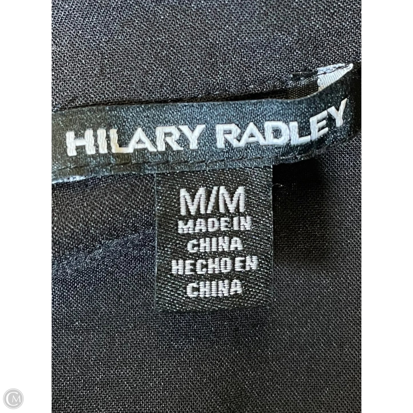 Blouse Short Sleeve By Hilary Radley In Black, Size: M
