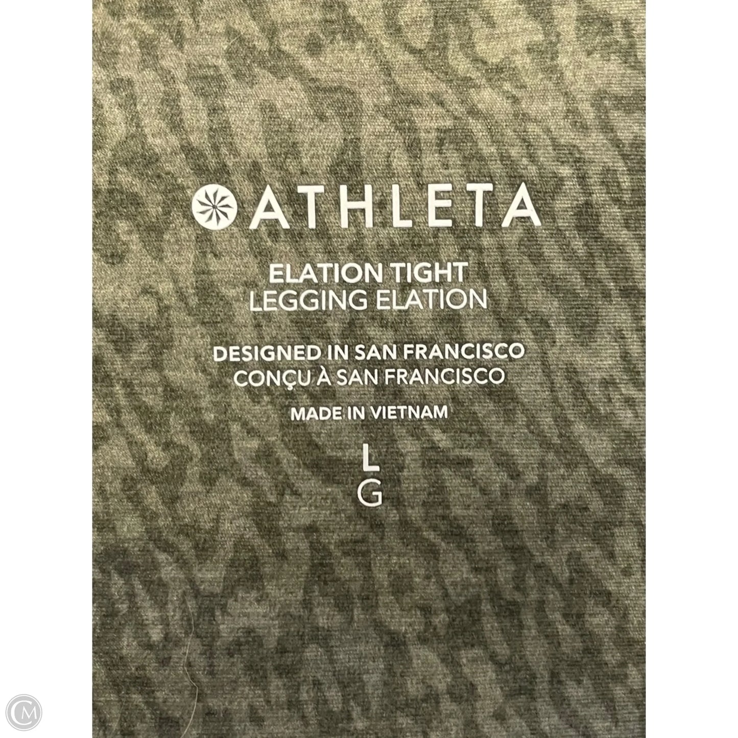 Athletic Leggings By Athleta In Green, Size: L