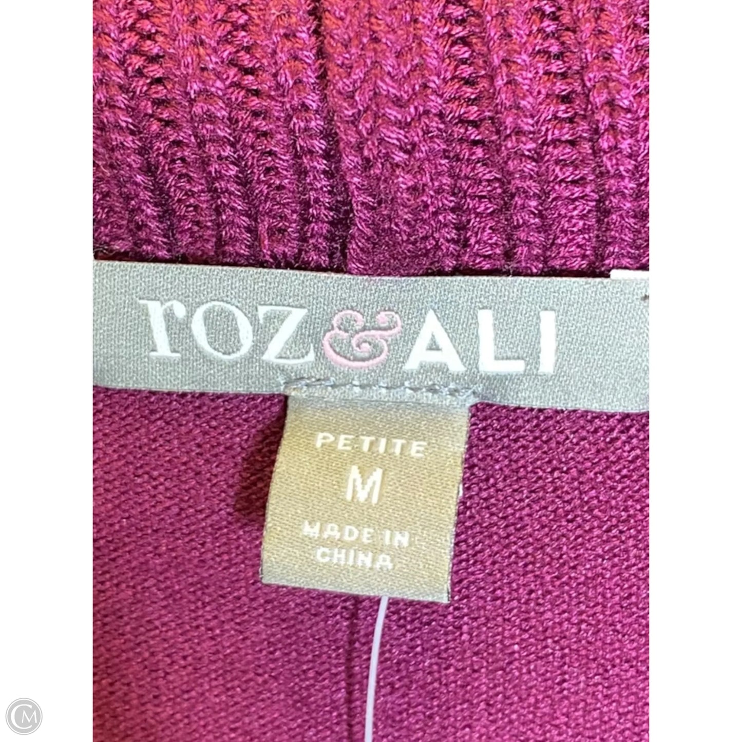 Cardigan By Roz And Ali In Purple, Size: M
