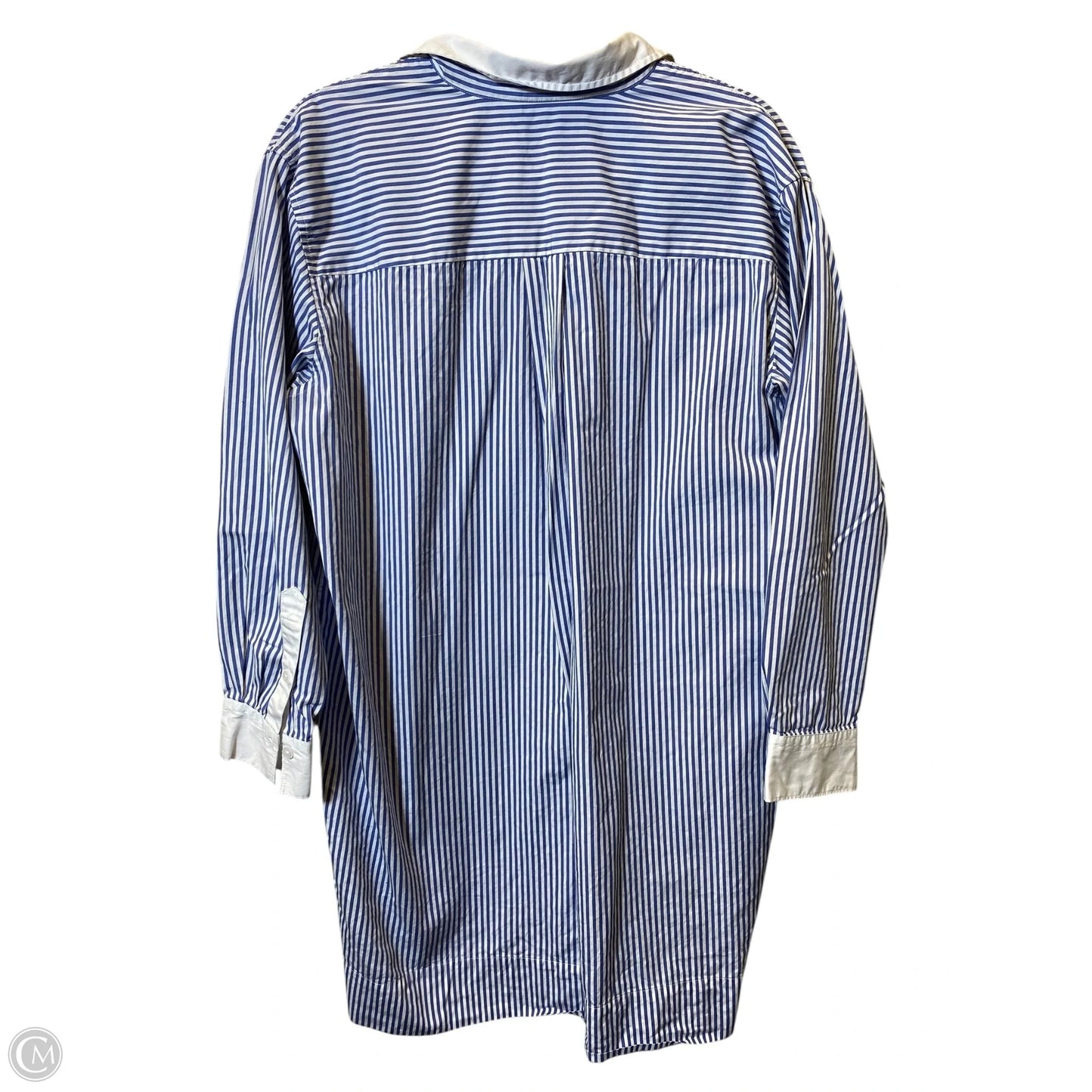 Dress Casual Midi By Spanx In Blue & White, Size: L