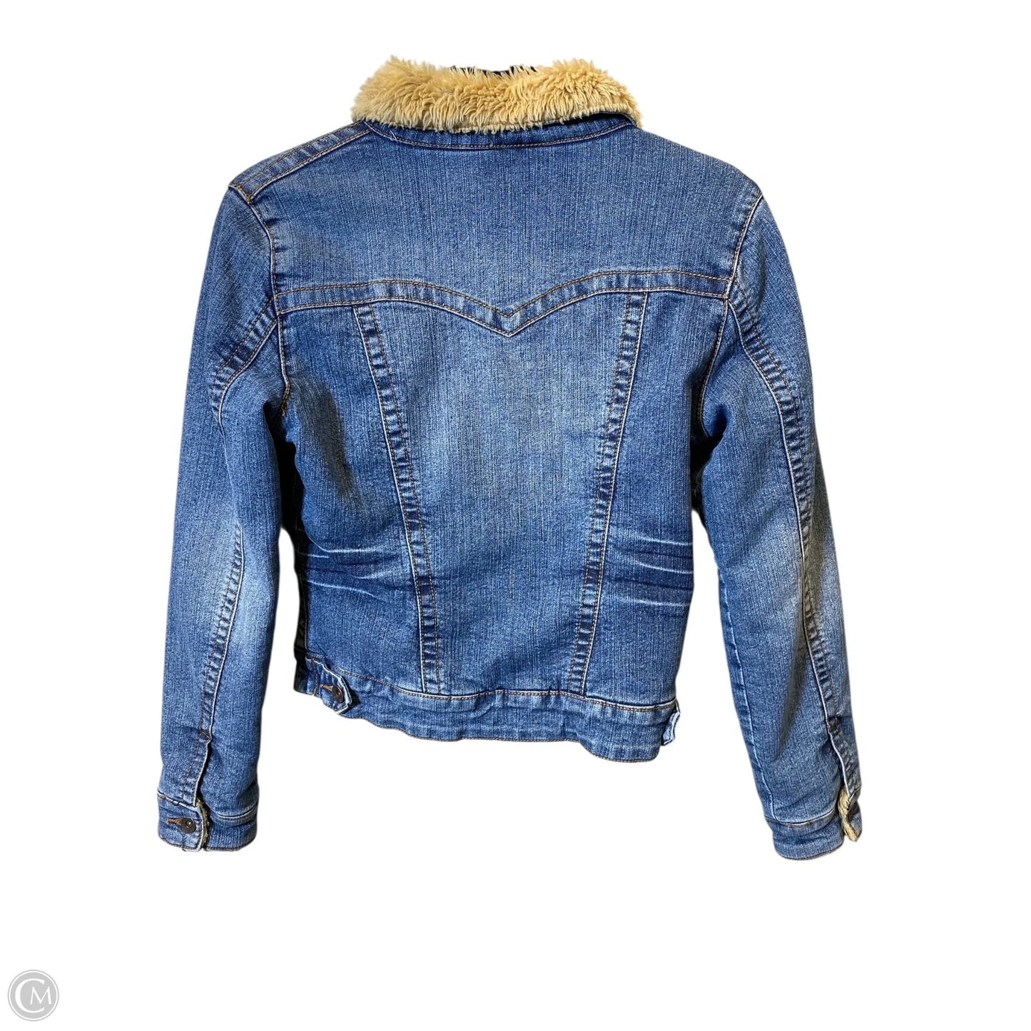 Jacket Denim By Clothes Mentor In Blue, Size: S