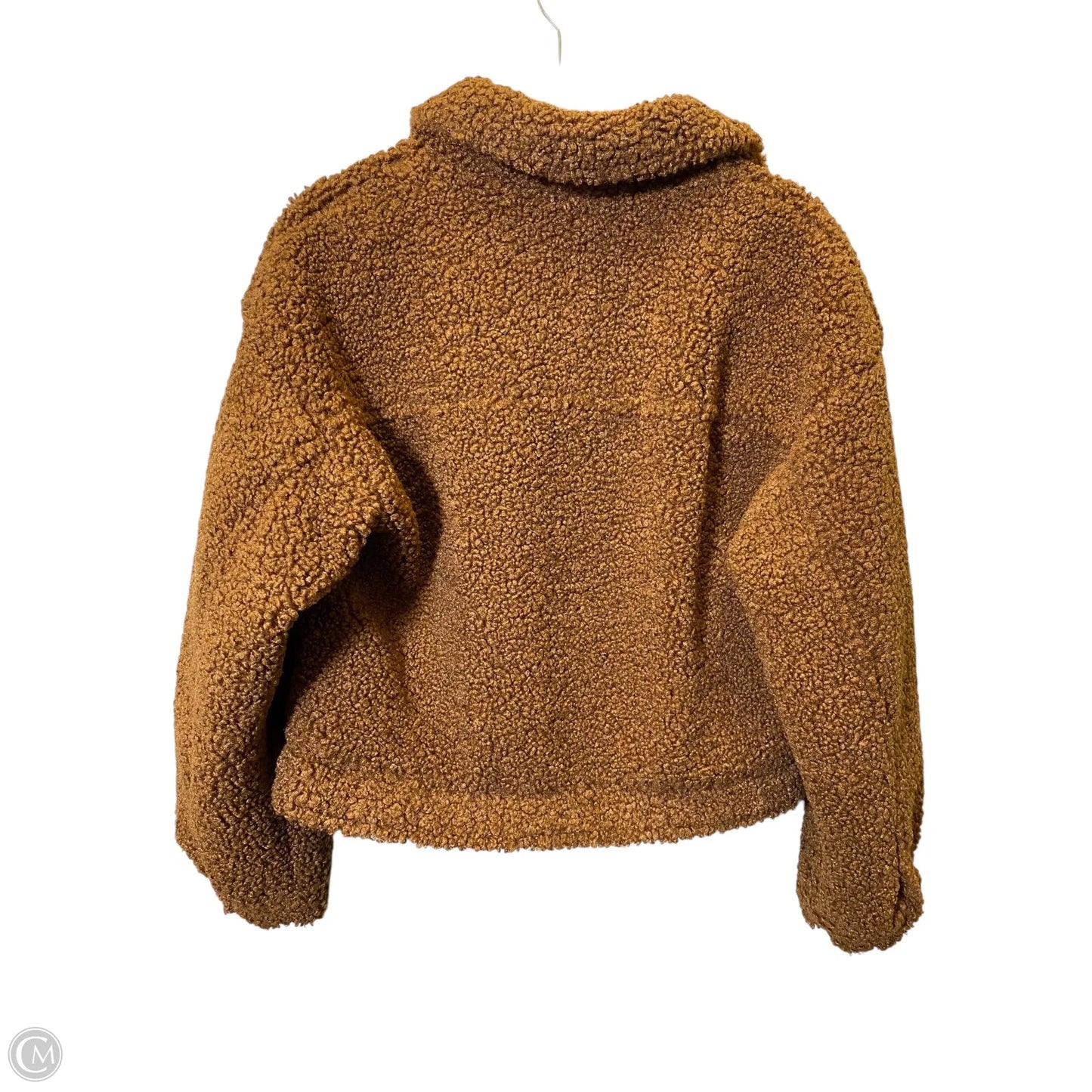 Jacket Faux Fur & Sherpa By Forever 21 In Brown, Size: M