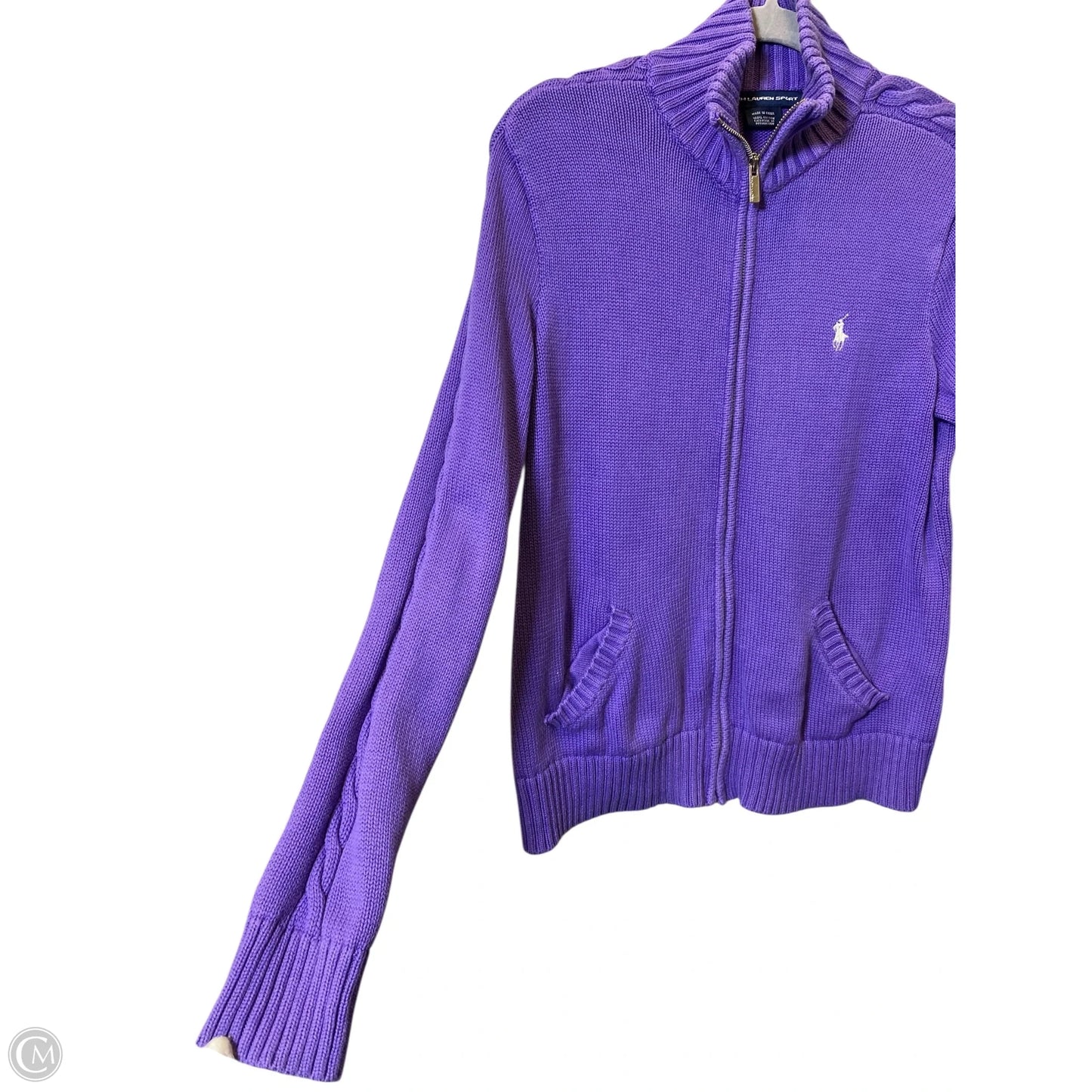 Sweater By Ralph Lauren In Purple, Size: Xl
