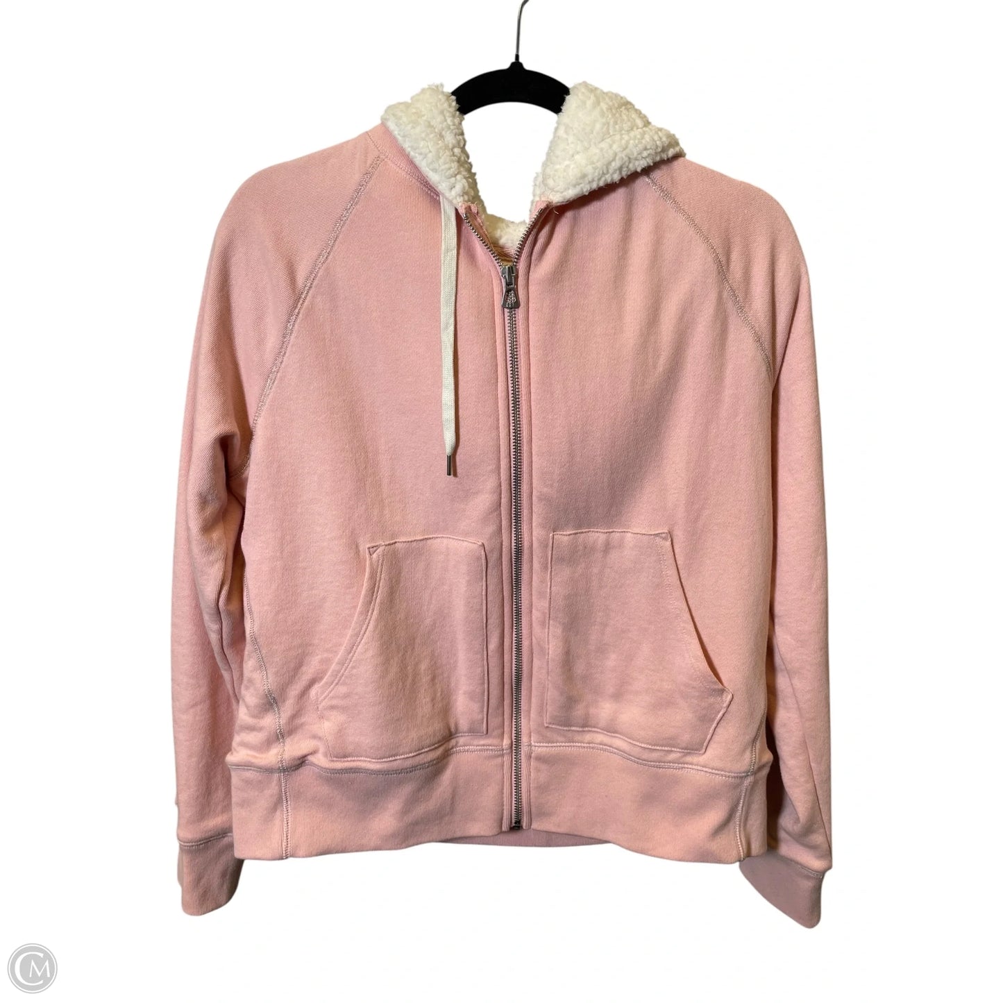 Jacket Faux Fur & Sherpa By Gap In Pink, Size: M