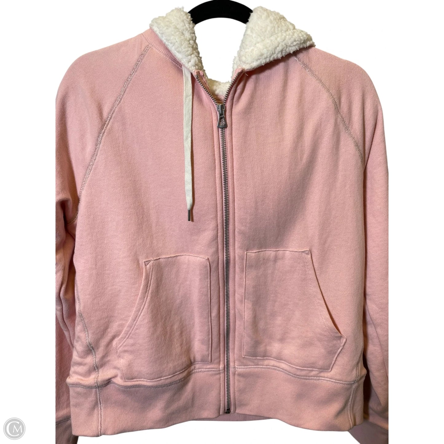 Jacket Faux Fur & Sherpa By Gap In Pink, Size: M