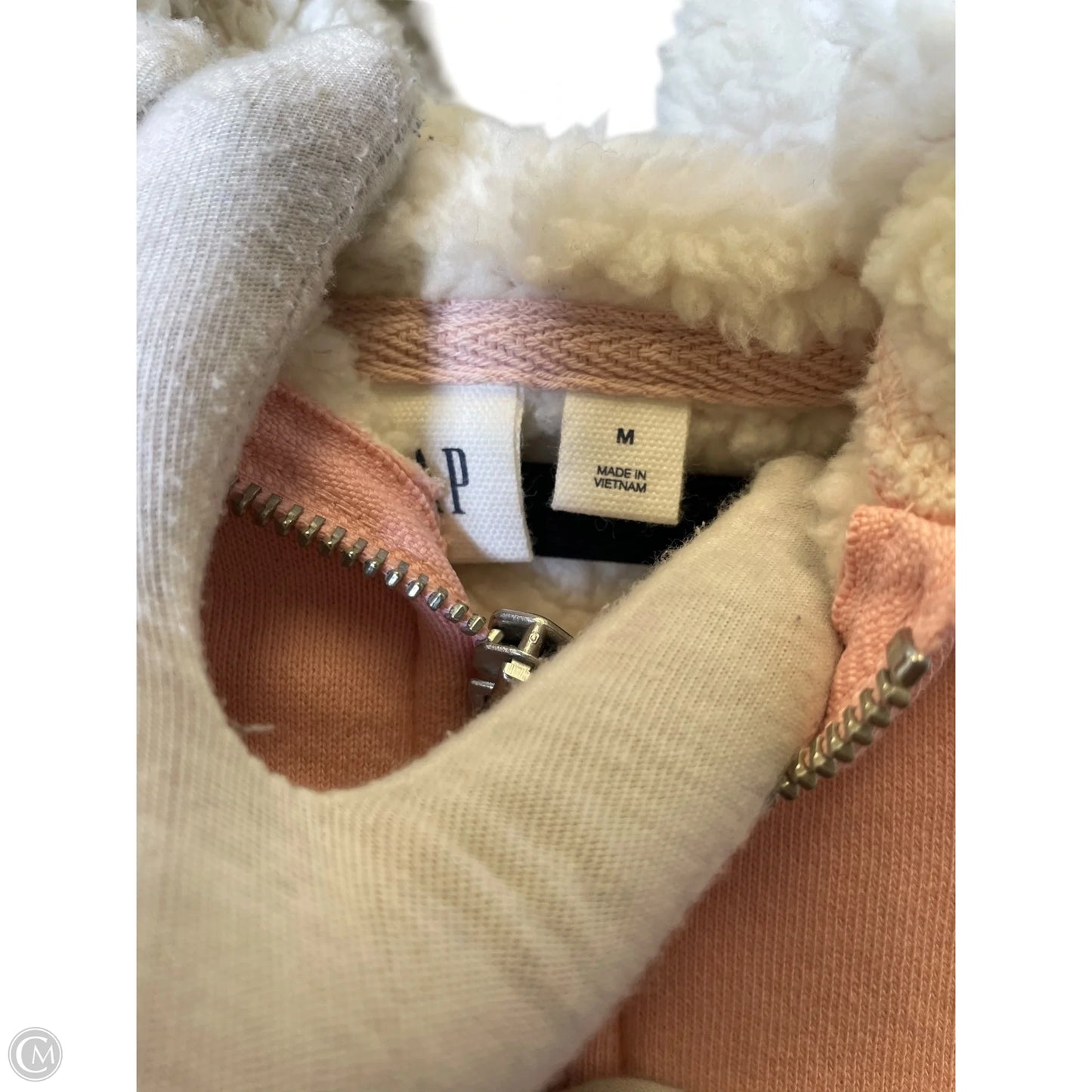 Jacket Faux Fur & Sherpa By Gap In Pink, Size: M
