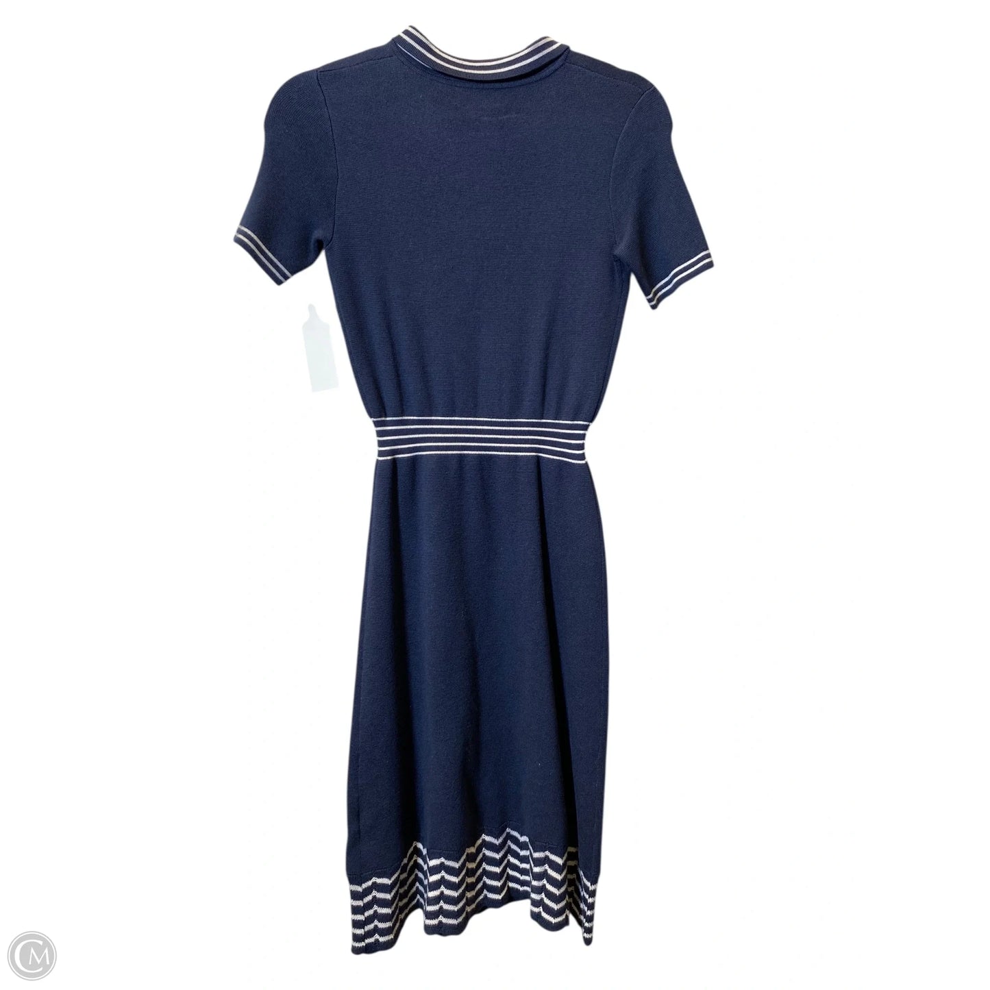 Dress Designer By Kate Spade In Blue & White, Size: Xs
