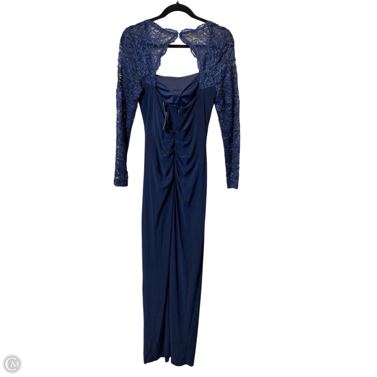 Dress Party Long By Betsy And Adam In Navy, Size: 4
