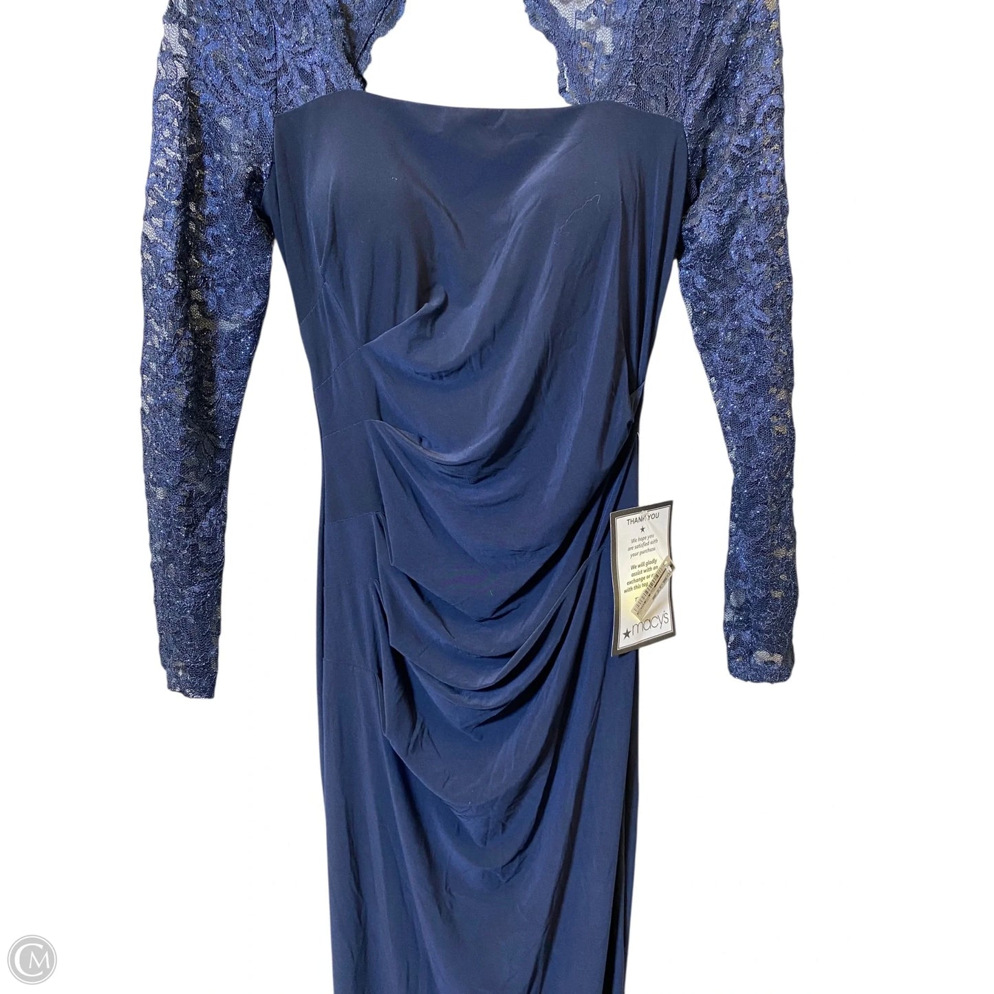 Dress Party Long By Betsy And Adam In Navy, Size: 4