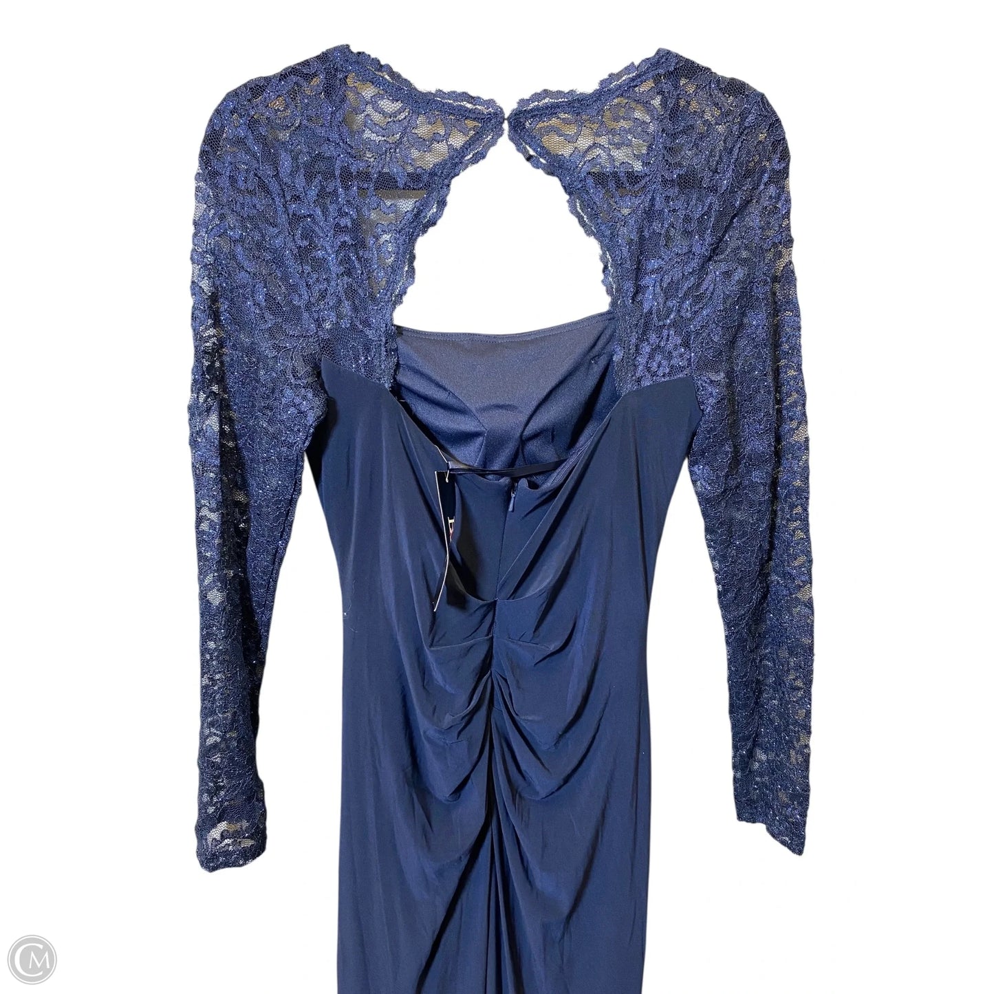Dress Party Long By Betsy And Adam In Navy, Size: 4