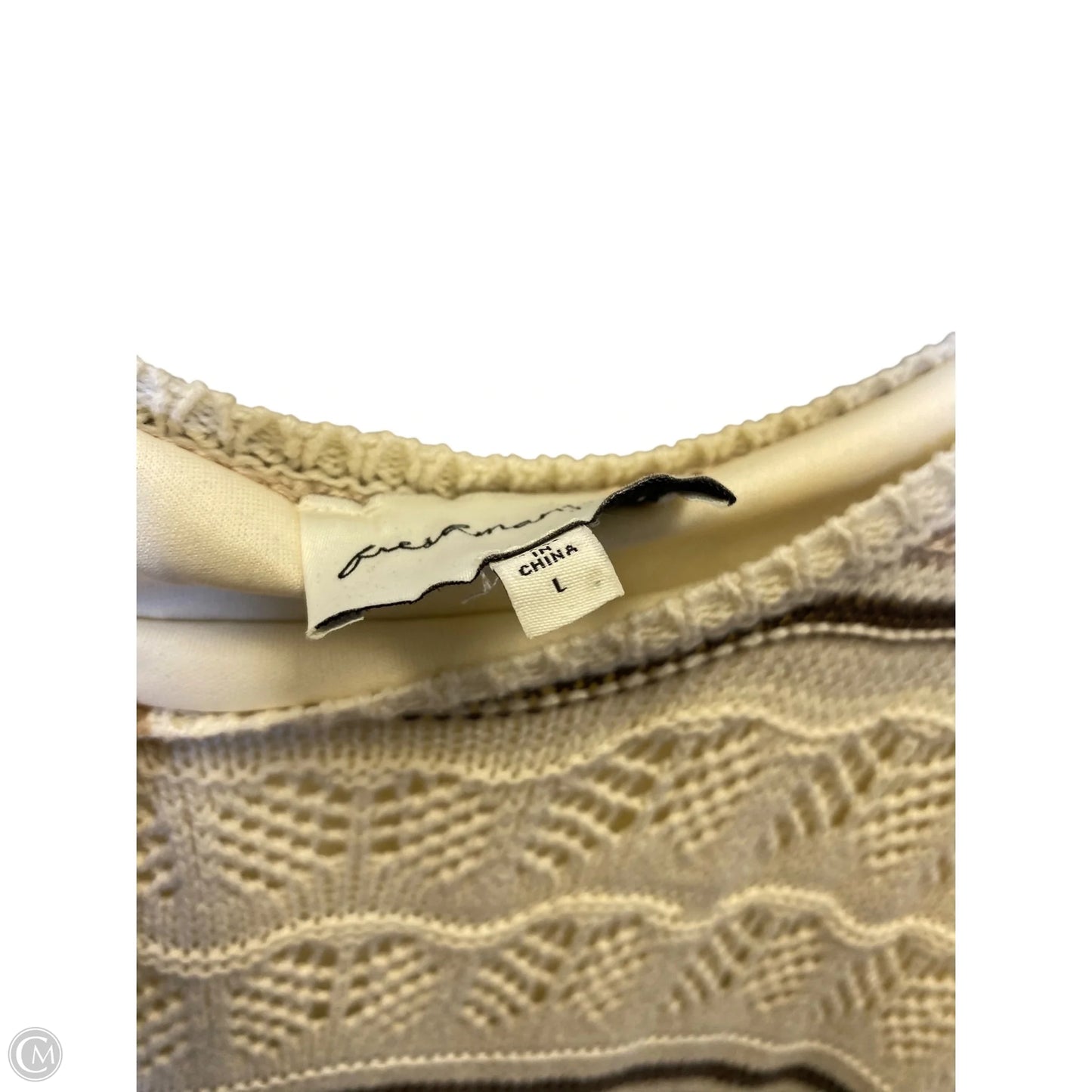 Dress Casual Maxi By Freshman In Brown & Cream, Size: L
