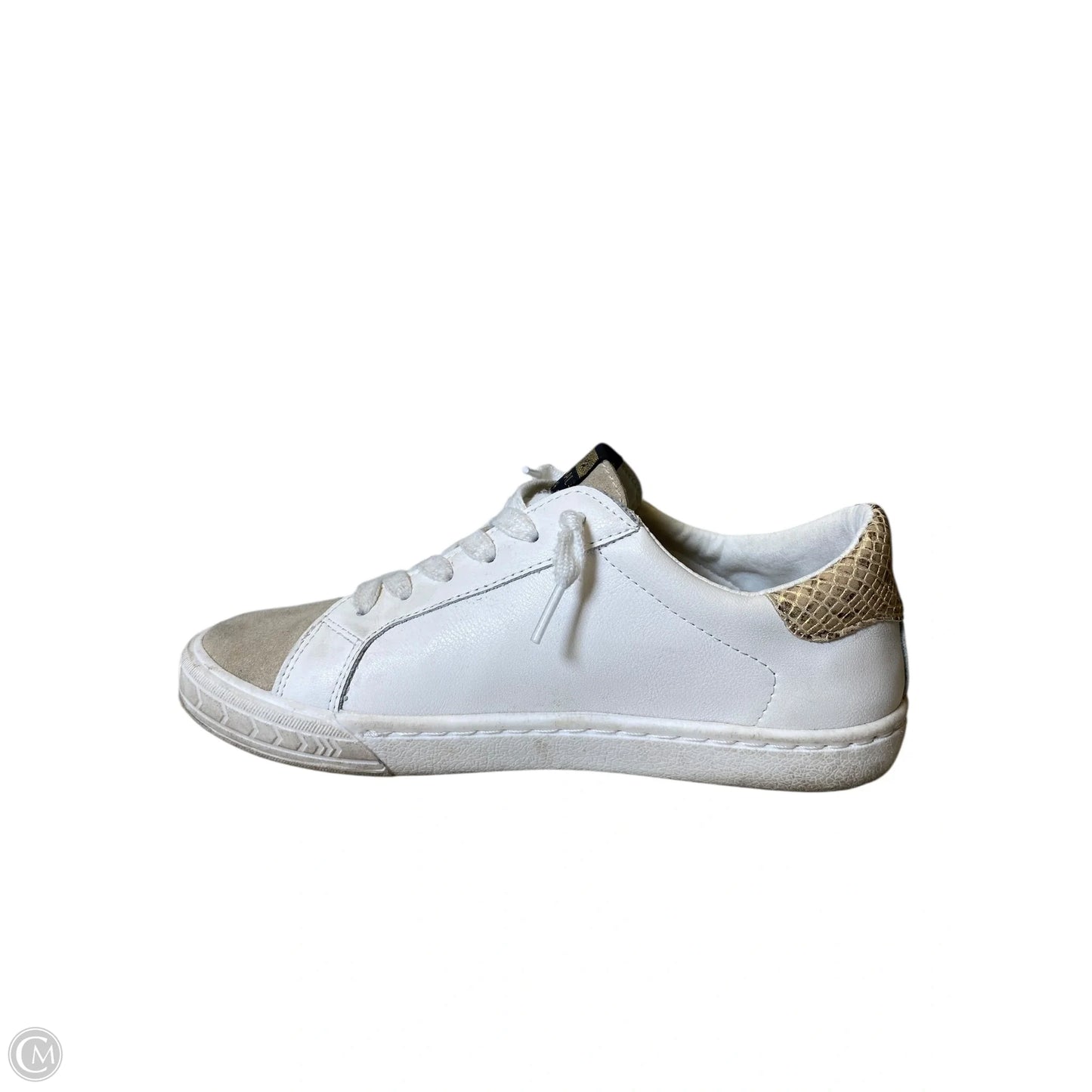 Shoes Flats By Vintage Havana In Gold & White, Size: 7