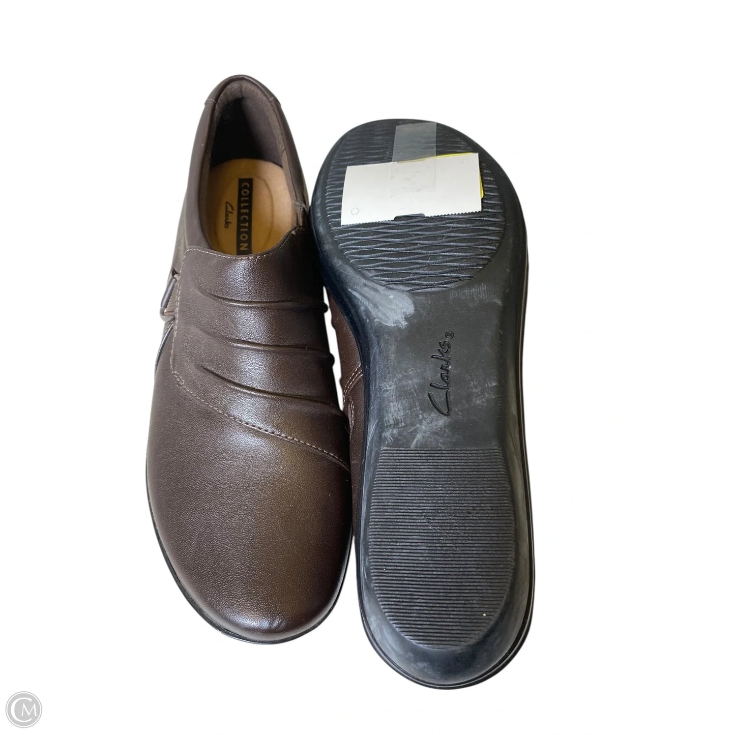 Shoes Flats By Clarks In Brown, Size: 7.5