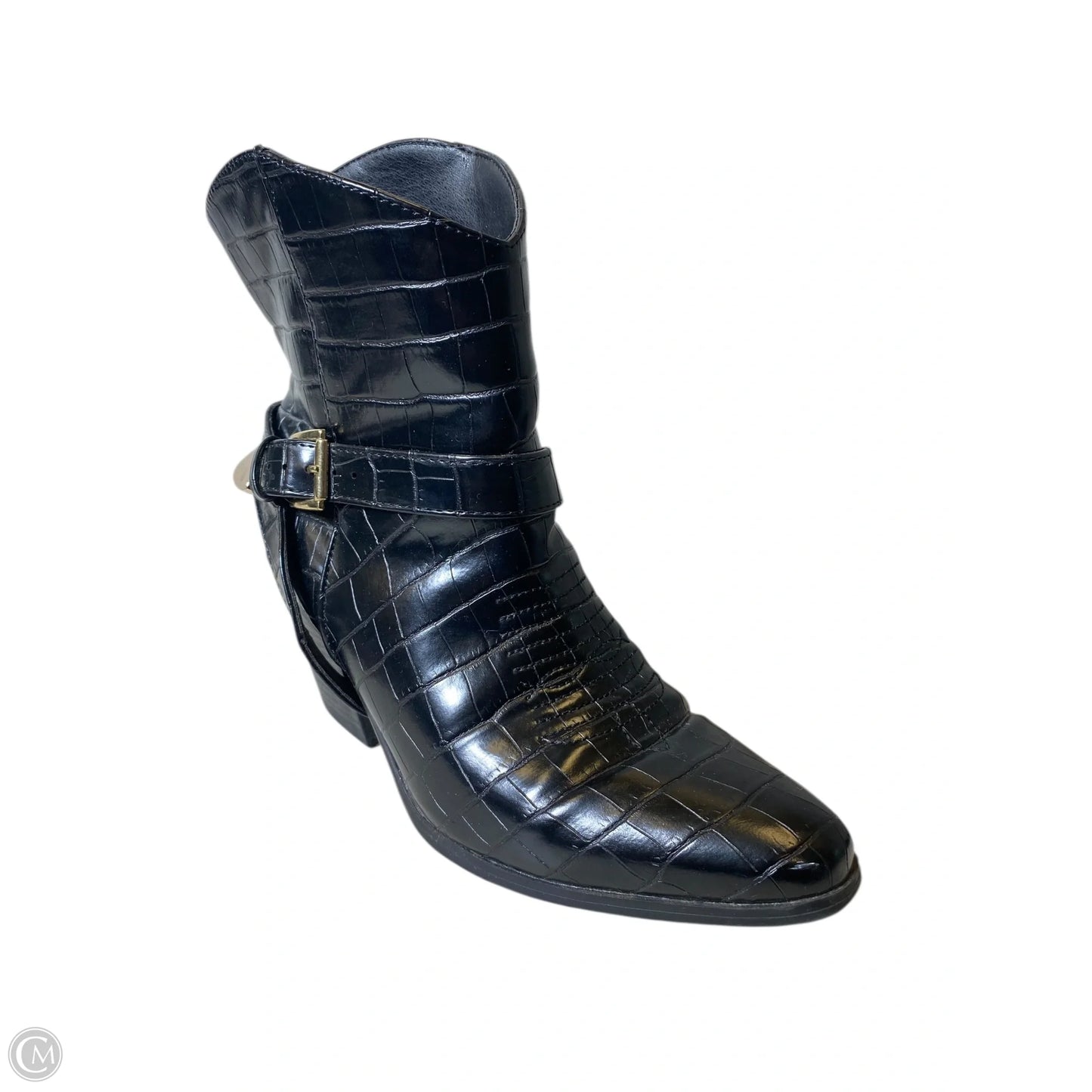 Boots Western By Just Fab In Black, Size: 6.5
