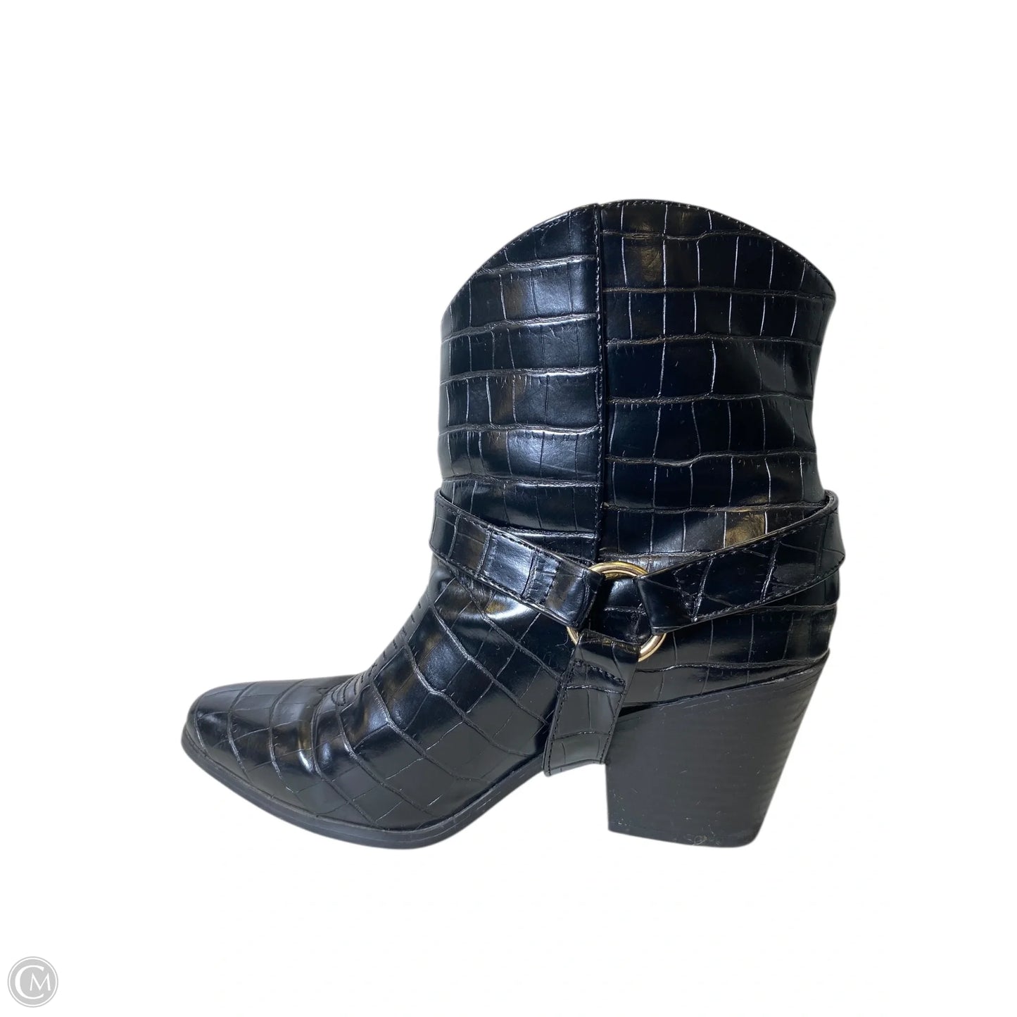 Boots Western By Just Fab In Black, Size: 6.5
