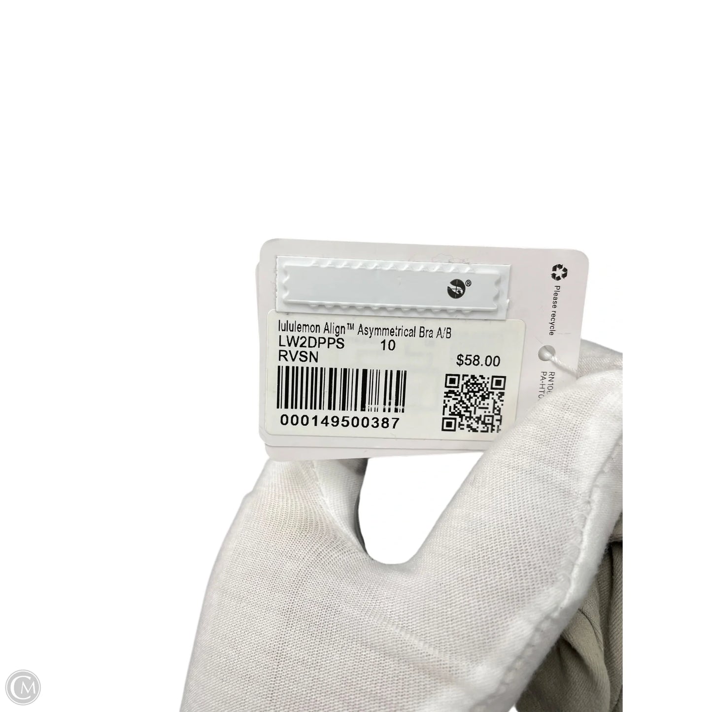 Athletic Bra By Lululemon In Grey, Size: 10